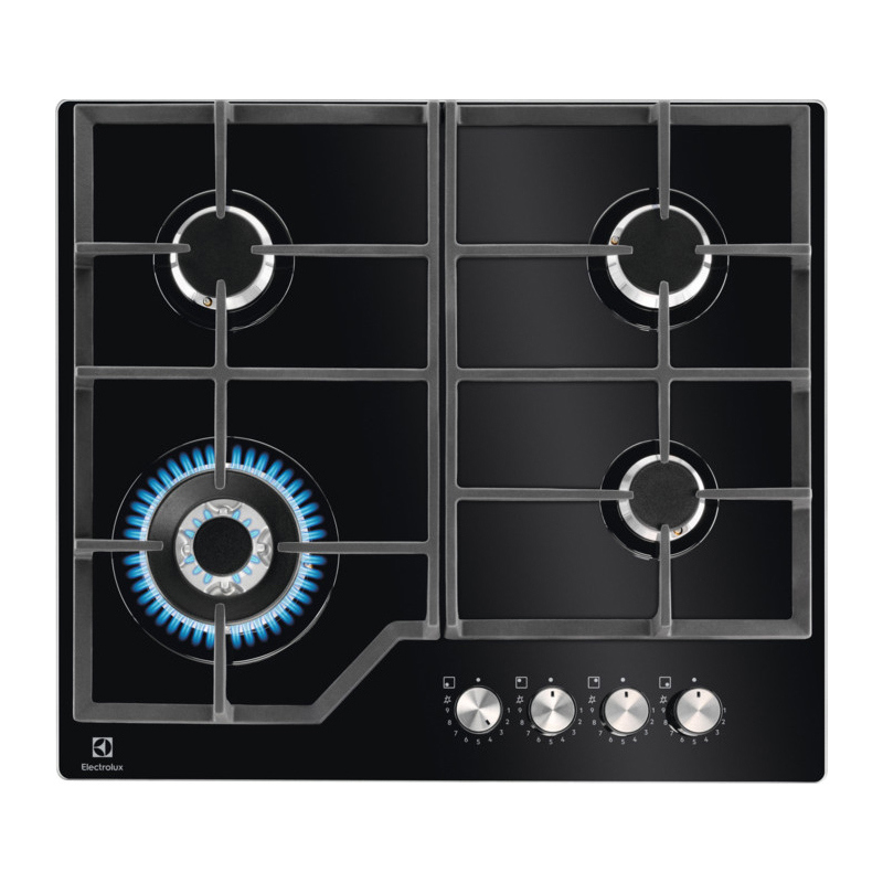 Изображение товара Газовая варочная панель Electrolux KGG64362K 59 см 4 конфорки черная