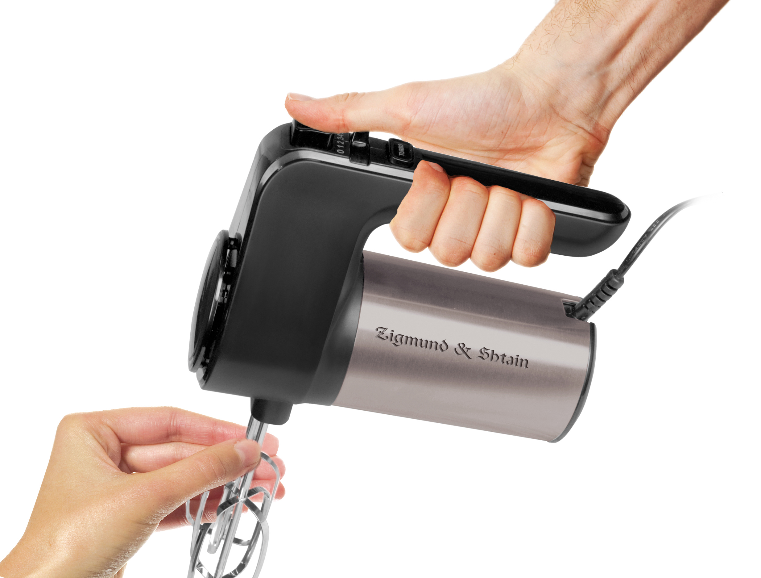 Изображение товара Ручной миксер Zigmund & Shtain ZHM-156 600 Вт 6 скоростей черный