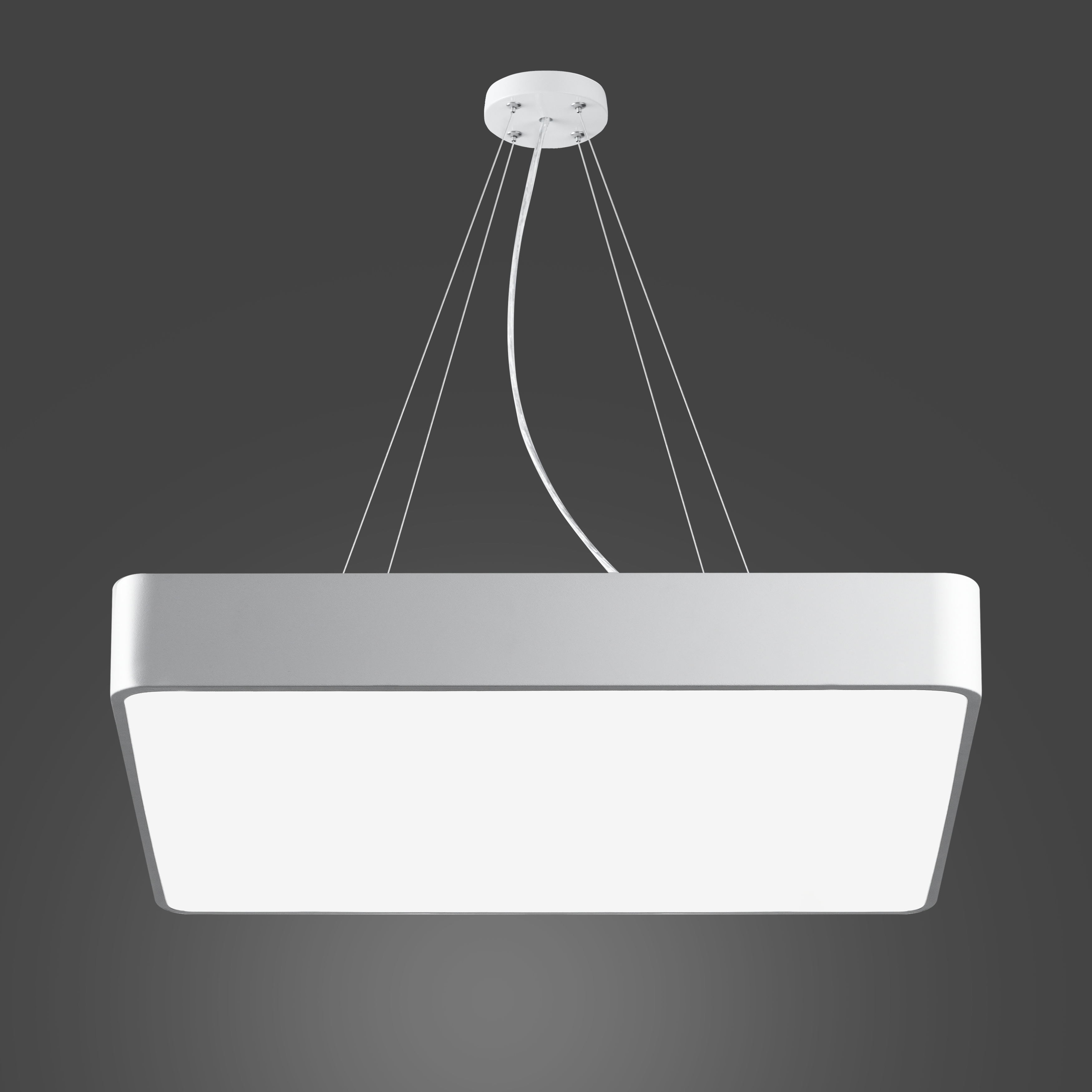 Изображение товара Светильник подвесной светодиодный Geometria Quadro белый 5 м²
