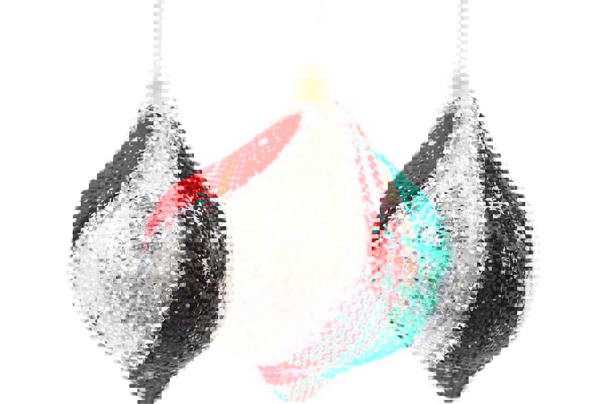 Изображение товара Елочный шар Магия праздника NY18-033 Ny18-033 8 см пенопласт и ткань белый