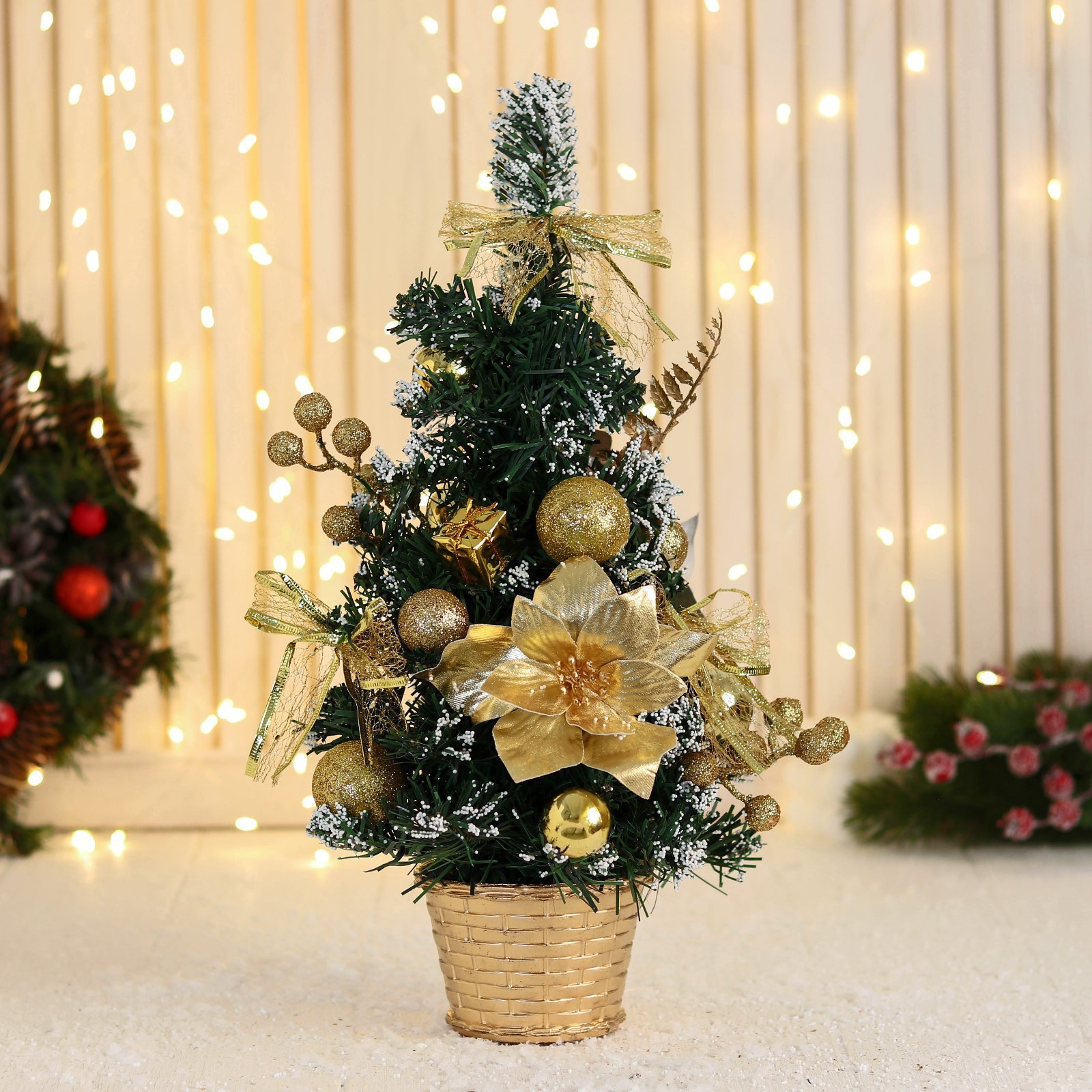 Изображение товара Искусственная новогодняя елка Зимнее волшебство 36см заснеженная декоративная