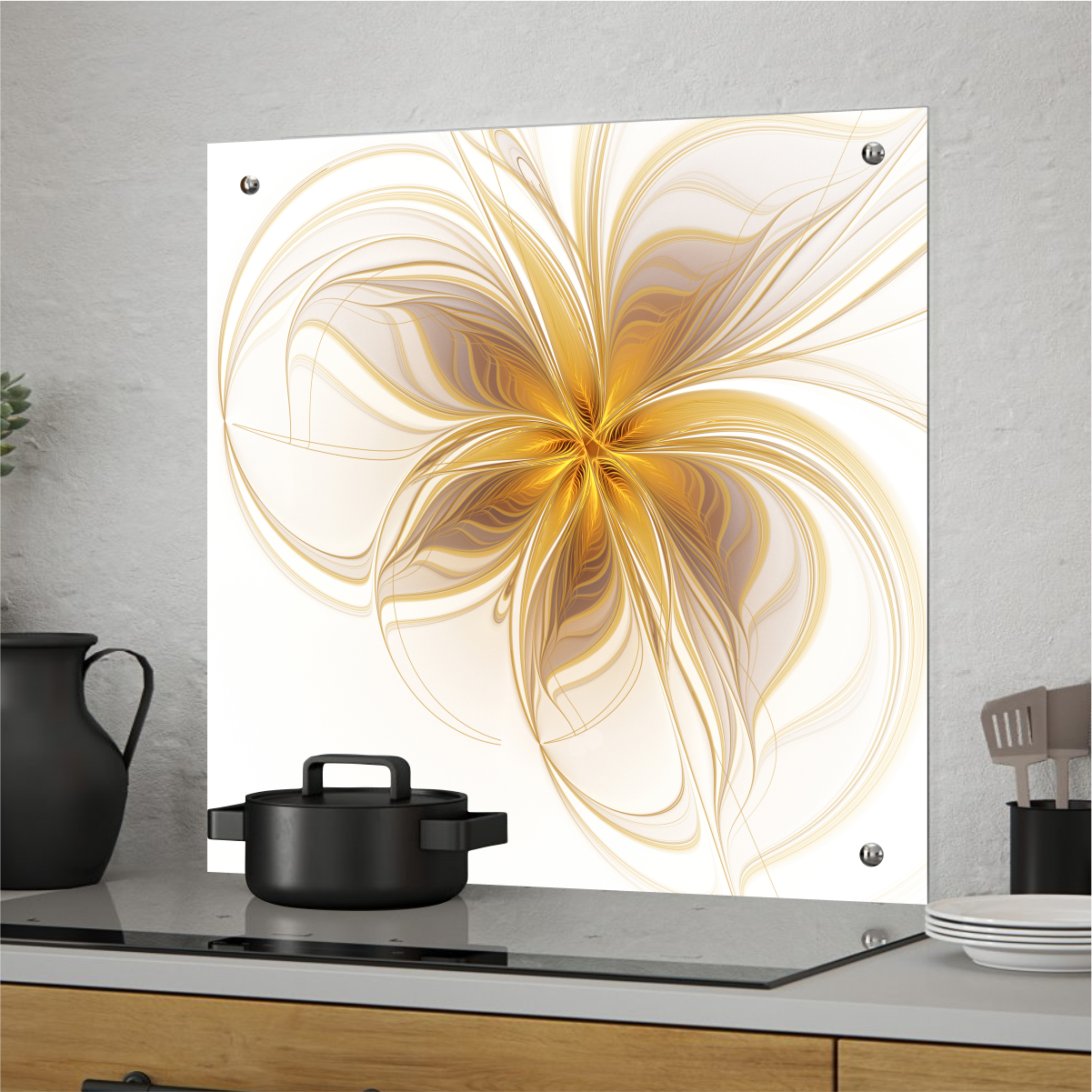 Изображение товара Стеновая панель Borntoprint Абстракция 600x500 из закаленного стекла для кухни