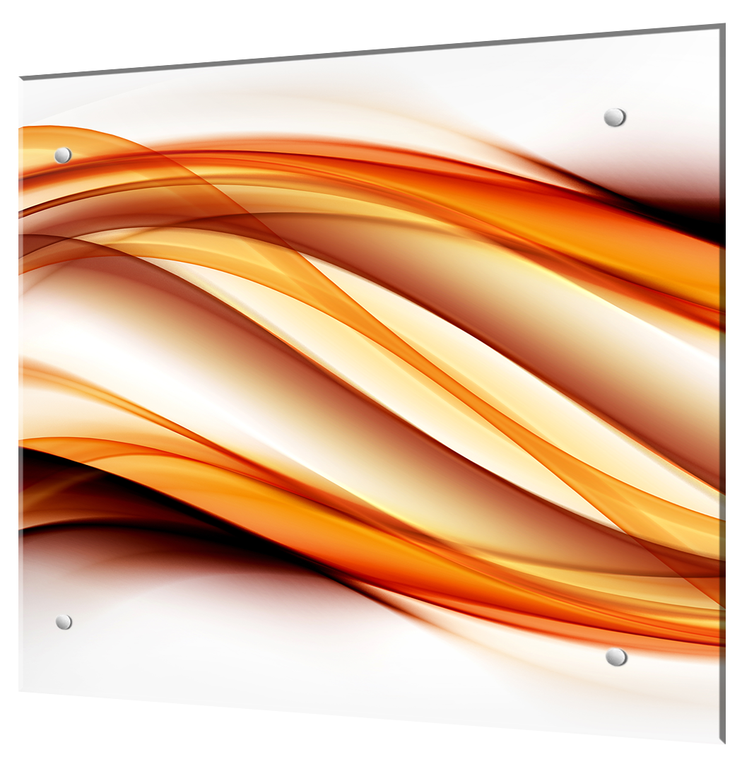 Изображение товара Стеновая панель Borntoprint Абстракция линии 600x500x0.4 см из закаленного стекла для кухни