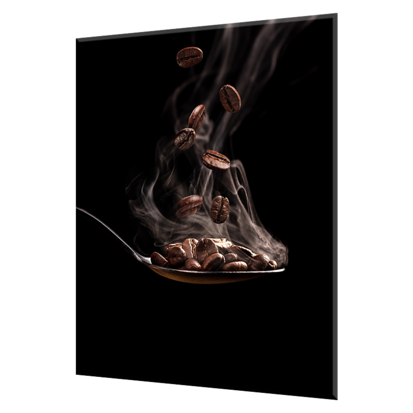 Изображение товара Стеновая панель Borntoprint Аромат кофе 600x750x0.4 см закаленное стекло цвет черный