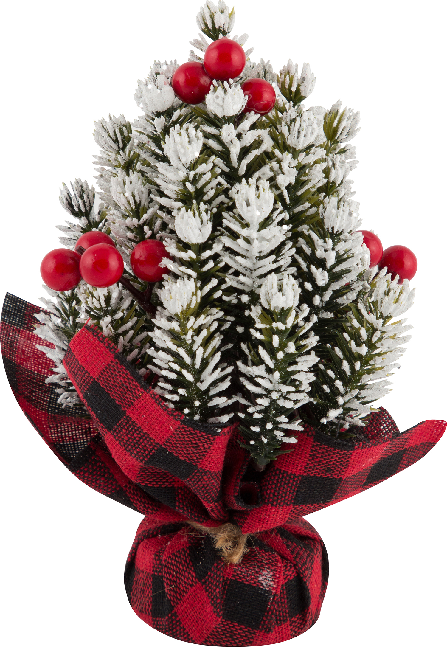 Изображение товара Декоративная елка заснеженная в букете 10x7x14 см ВОЛШЕБНАЯ СТРАНА