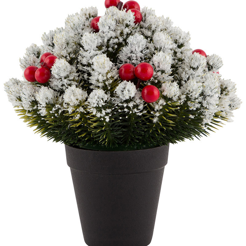 Изображение товара Украшение декоративное Волшебная Страна Елка заснеженная в горшке 20x9.50x24 см