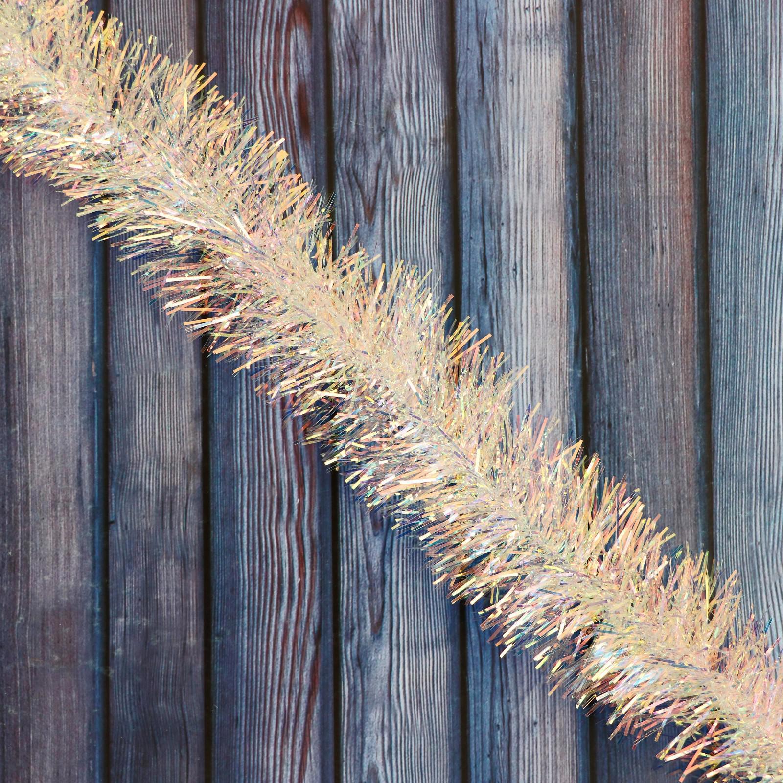 Изображение товара Мишура Зимнее Волшебство Перламутровая мелкая d 6.5 см 200 см