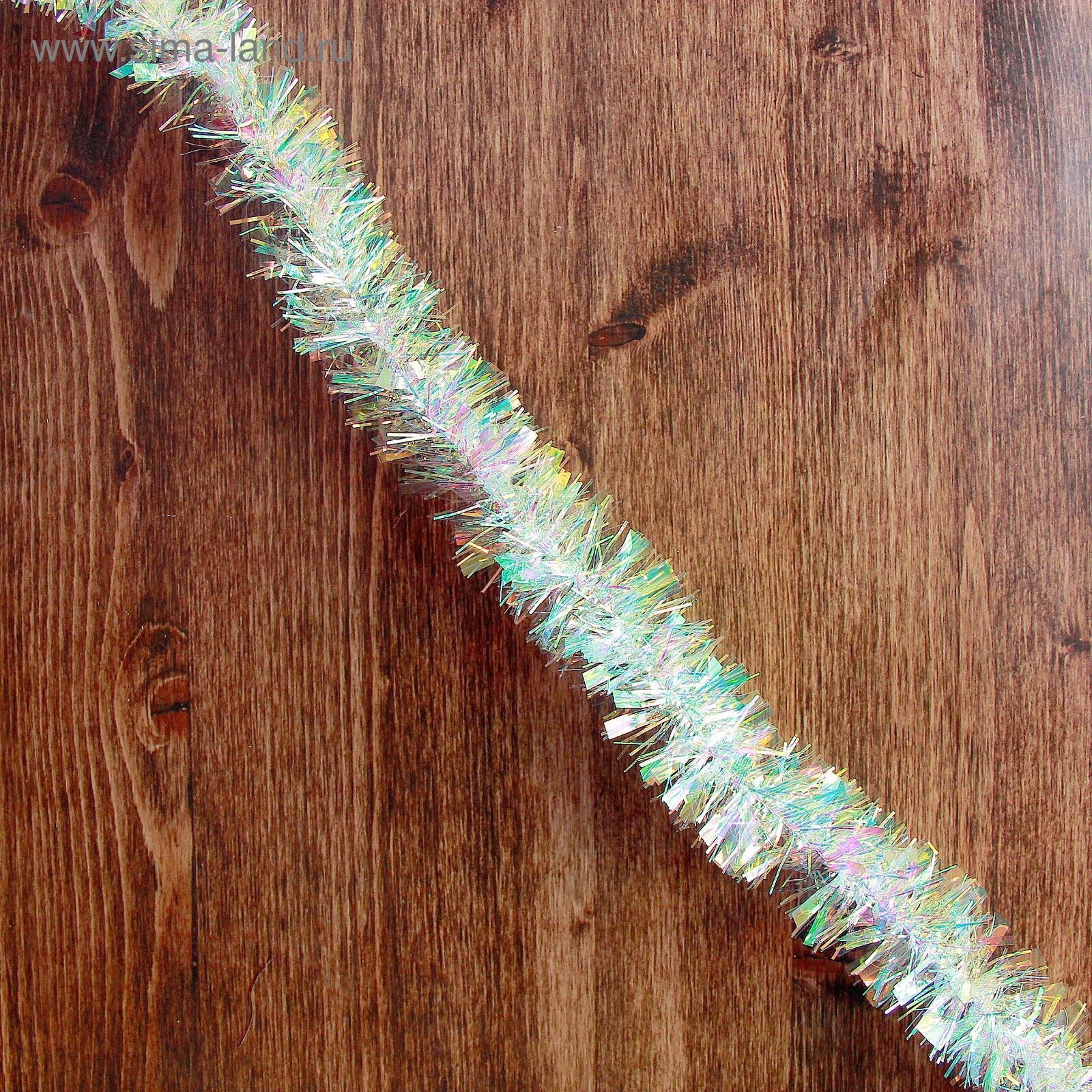 Изображение товара Мишура Зимнее Волшебство перламутровая 4.5 см 200 см белая