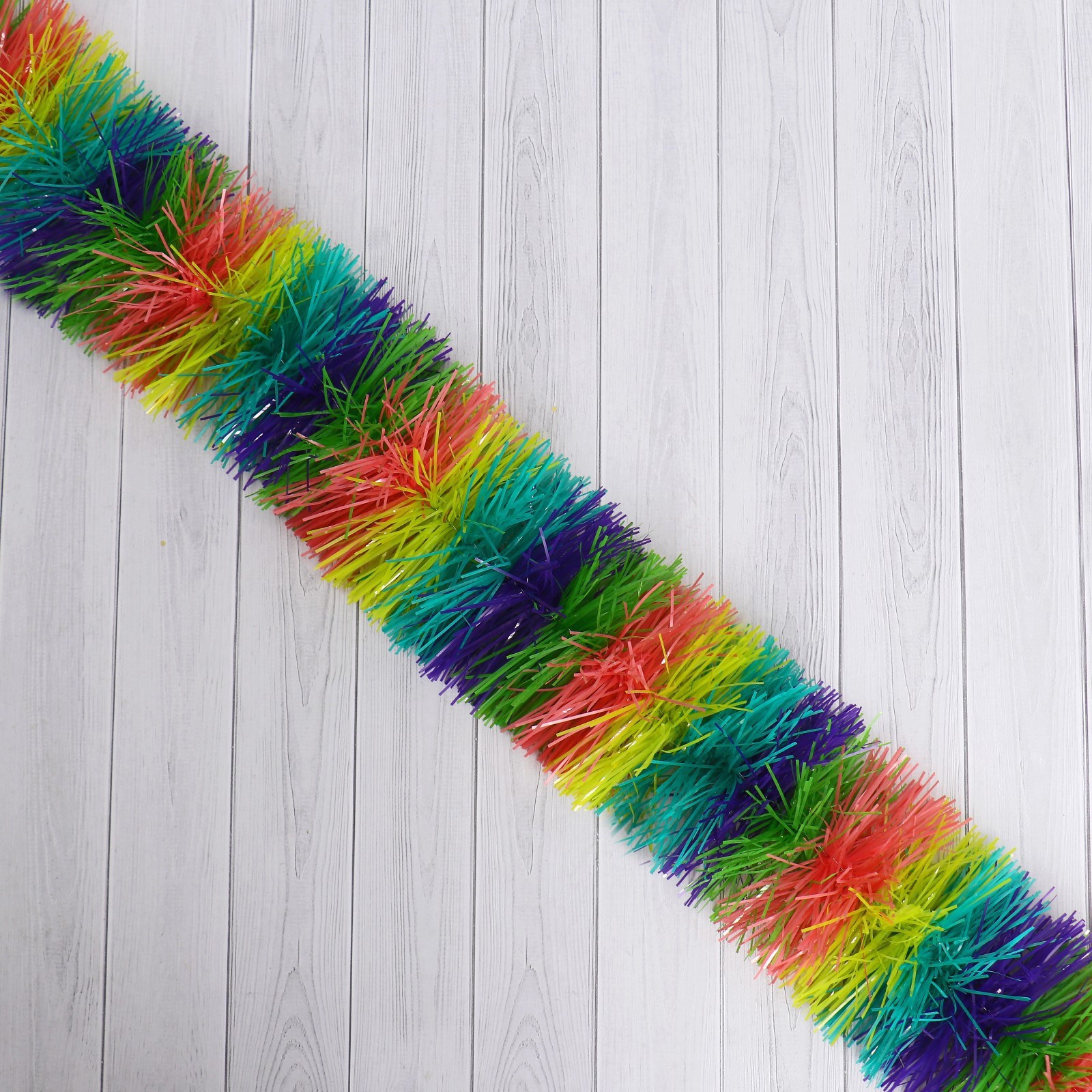 Изображение товара Мишура Зимнее Волшебство Радуга 8 см 200 см яркое новогоднее украшение