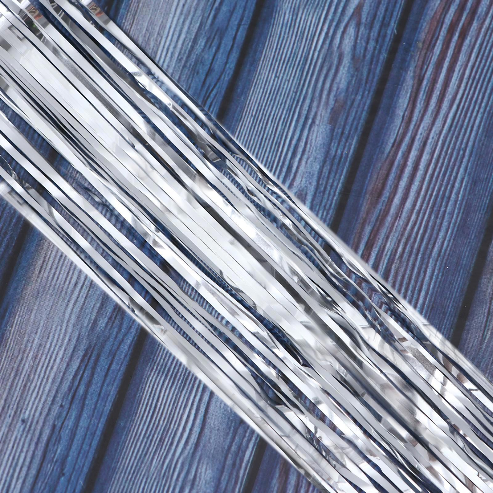 Изображение товара Дождик Зимнее Волшебство серебристый 75мм x 2м новогодний декор для праздника