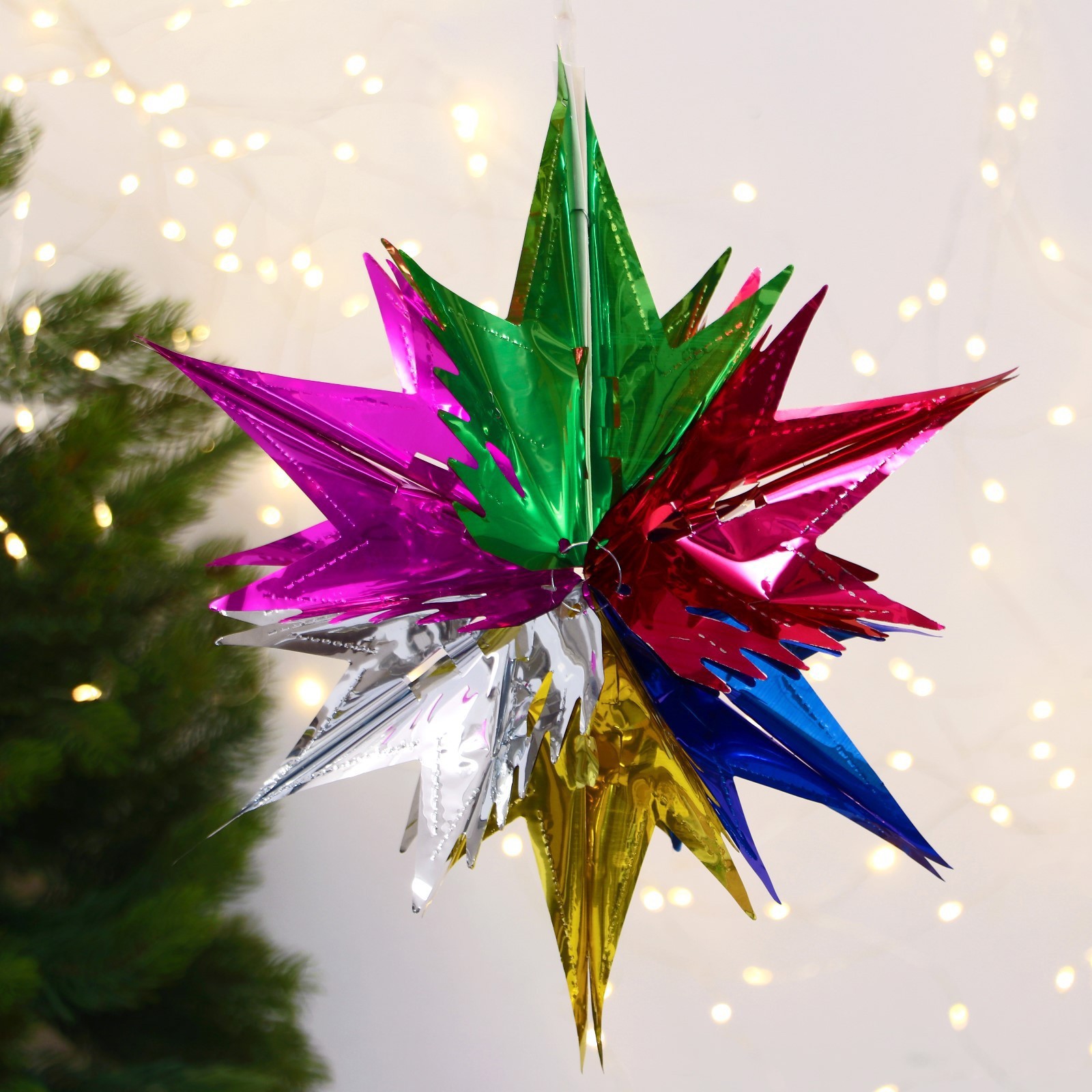 Изображение товара Шар фольгированный Яркая звезда 32х32 см