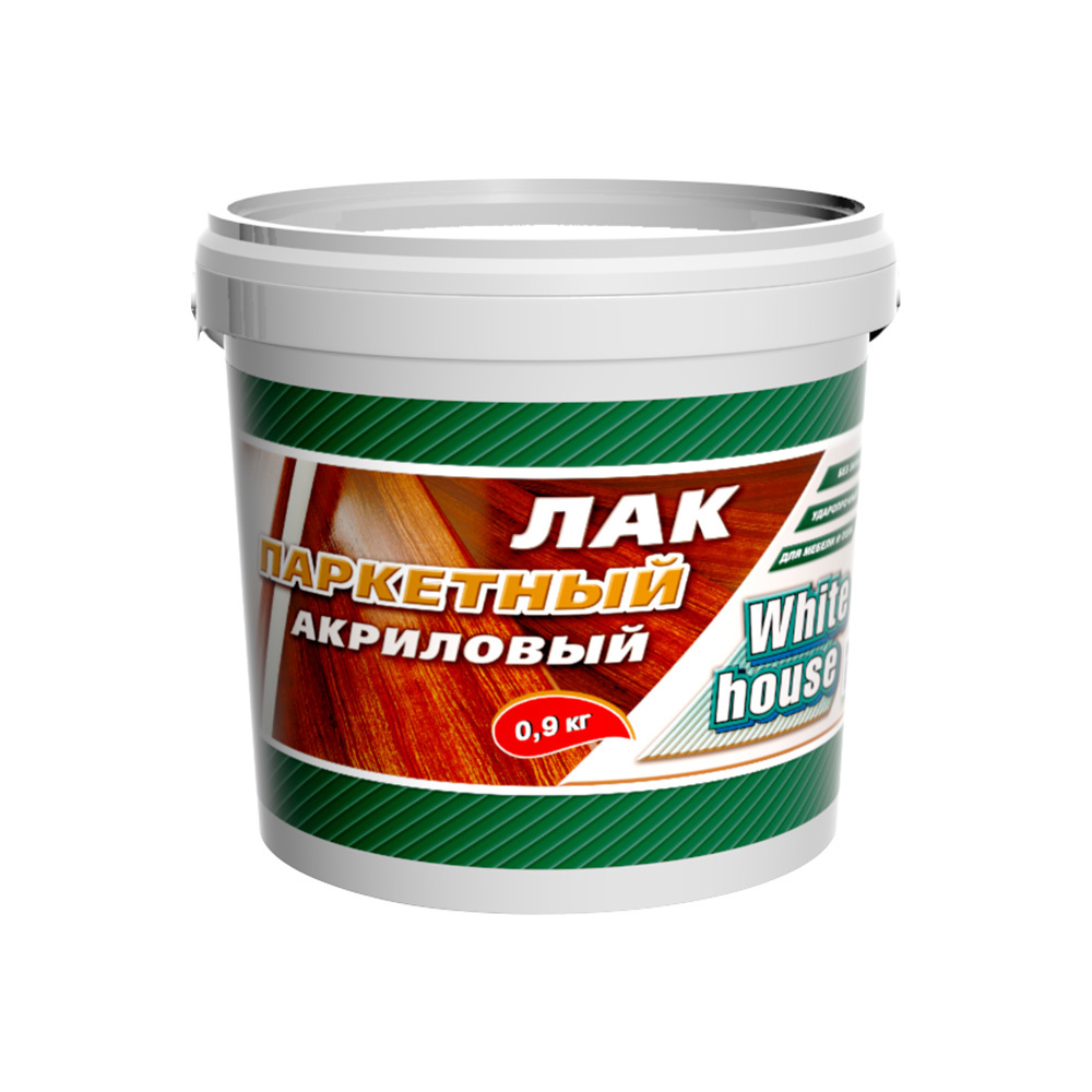 Лак акриловый паркетный White House 09 кг ️ купить по цене 1560 ₽/шт. в ...