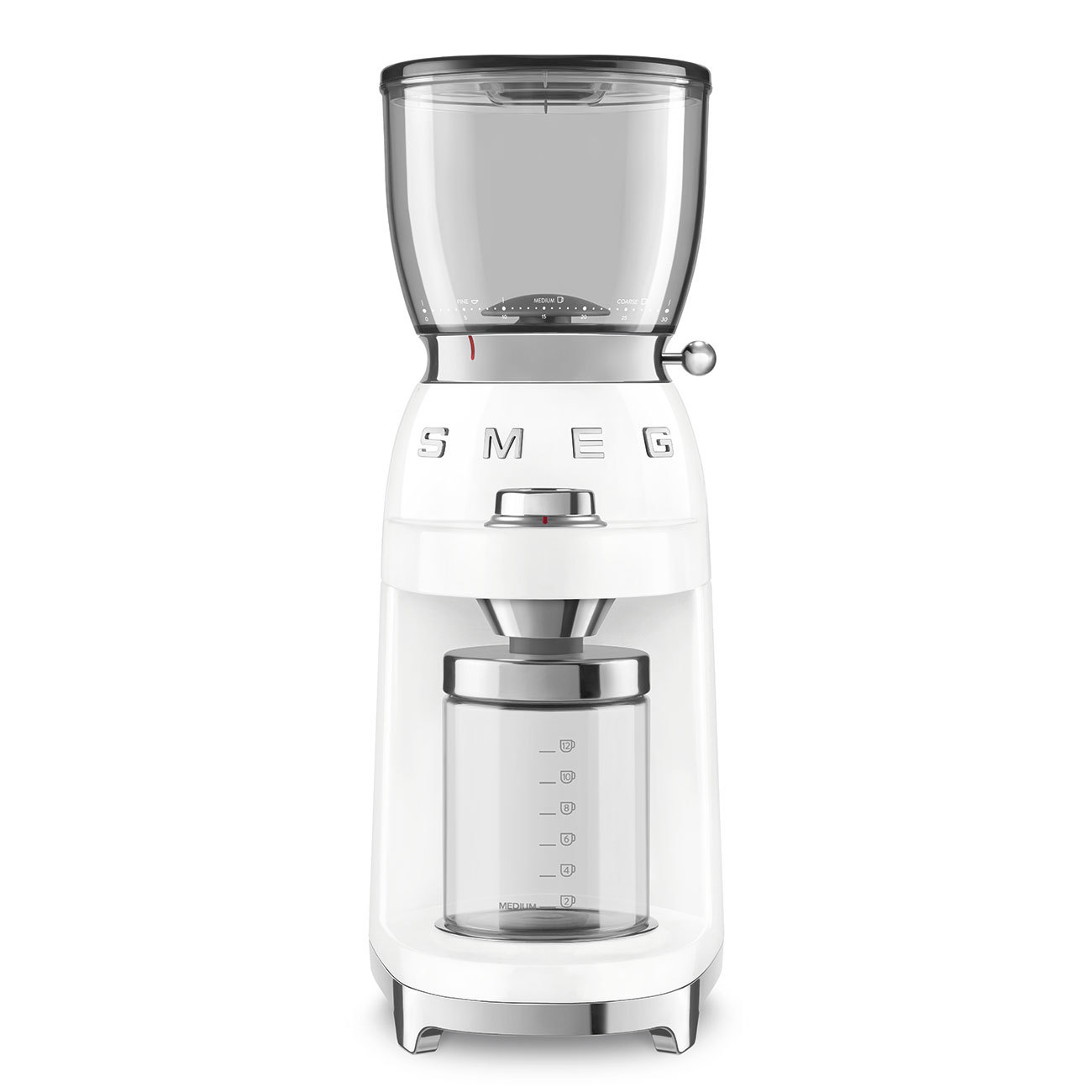 Изображение товара Кофемолка Smeg CGF01WHEU 150 Вт белый стиль 50-х годов
