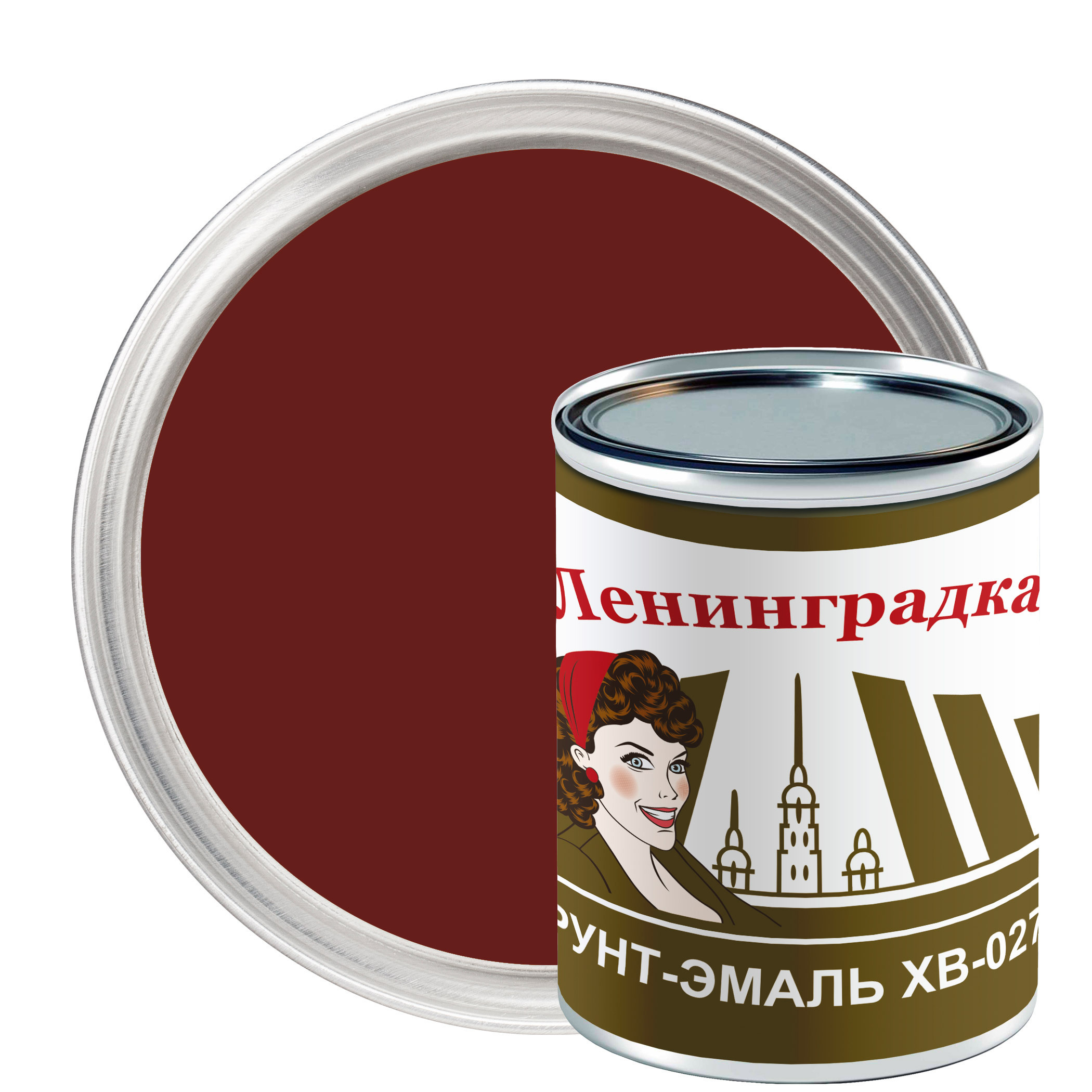 Изображение товара Грунт-эмаль по металлу Мицар ХВ-0278 цвет красно-коричневый 0.8 кг Изображение товара Грунт-эмаль по металлу Мицар ХВ-0278 цвет красно-коричневый 0.8 кг