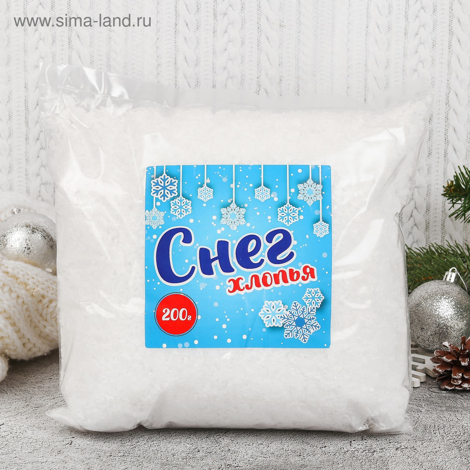Изображение товара Снег Страна Карнавалия Хлопья 200 г