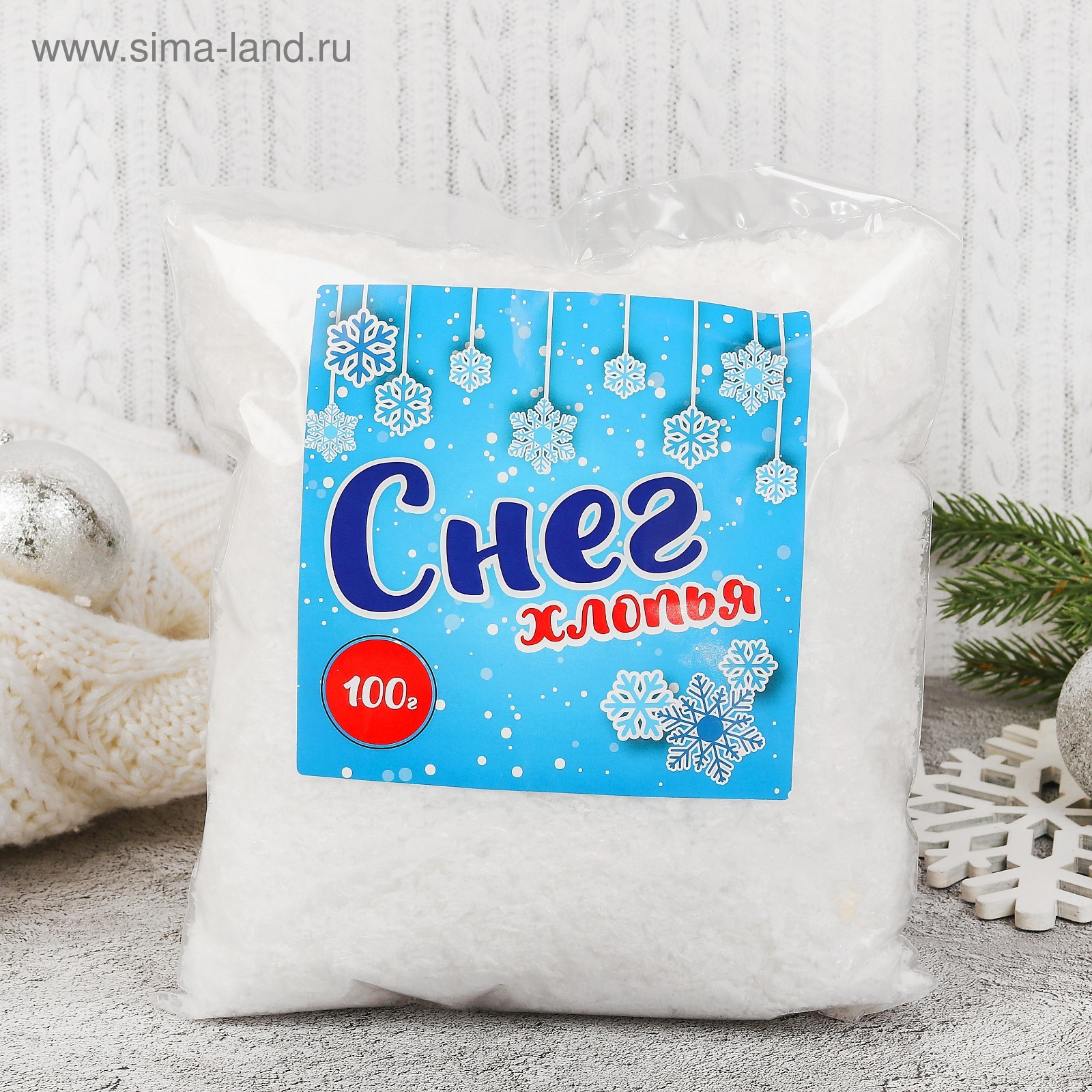 Изображение товара Снег Страна Карнавалия Хлопья 100 г