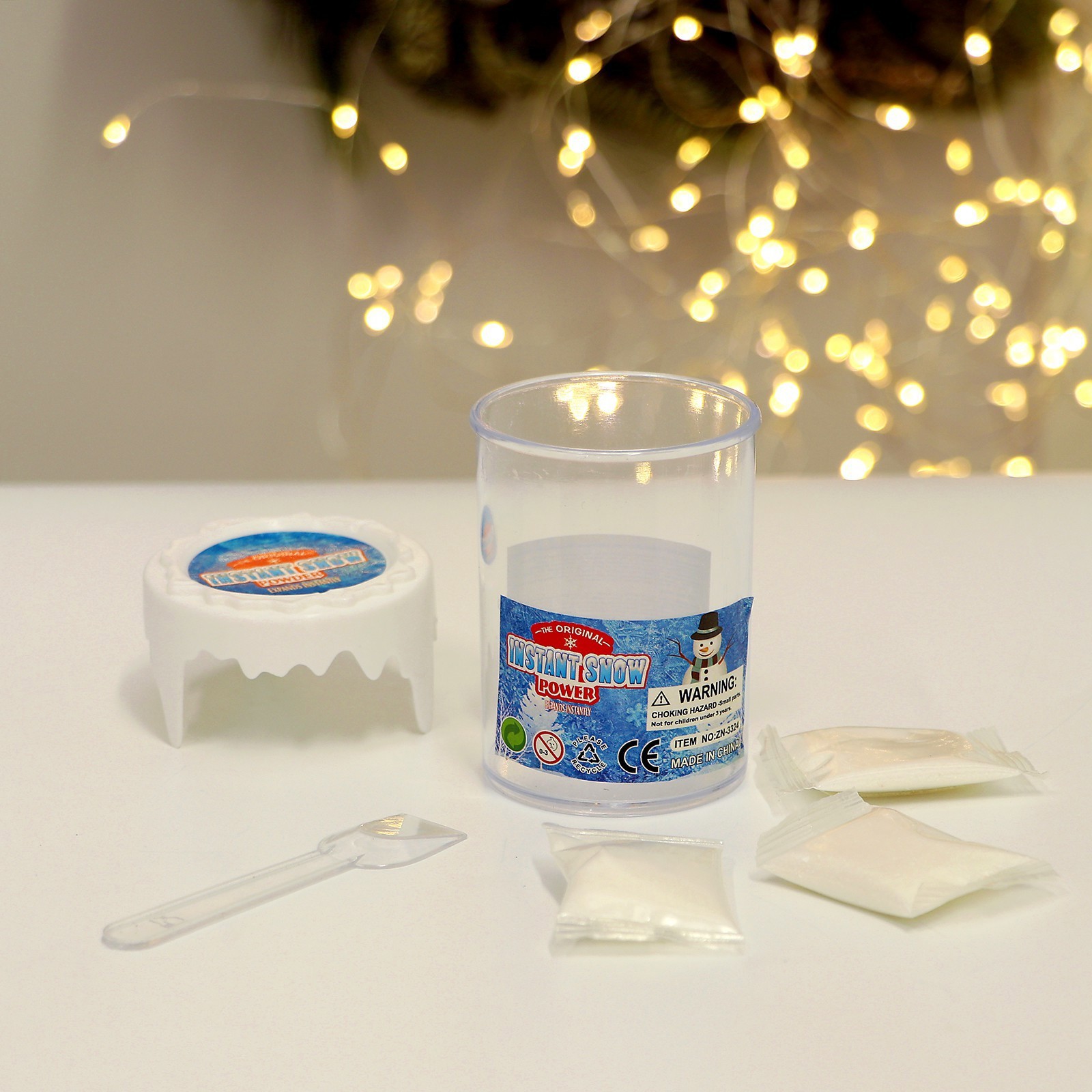 Изображение товара Искусственный снег спрей белый для украшений и декораций 40 мл