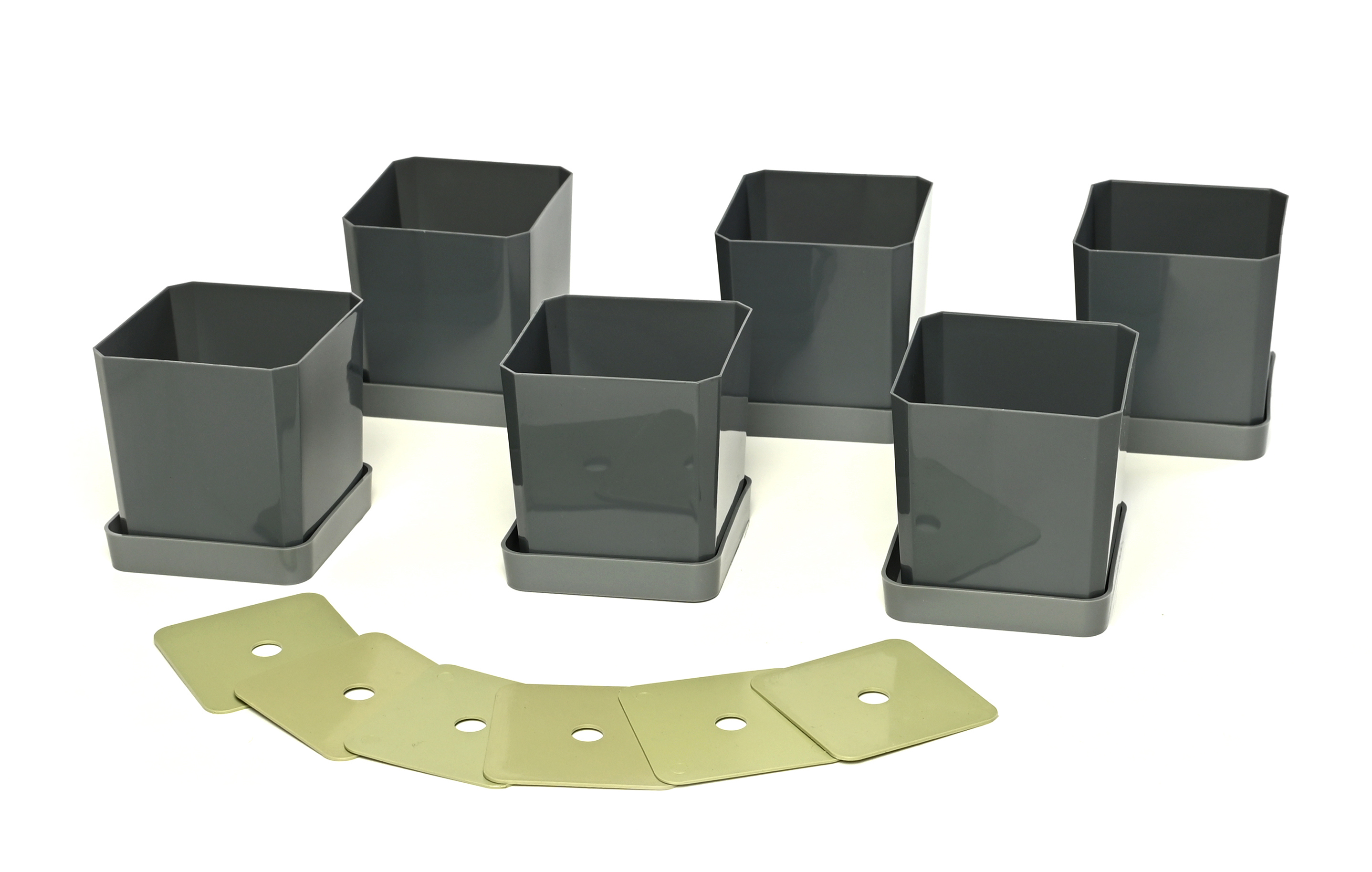 Изображение товара Набор горшков для рассады Пеликан 0339 Популярный 17x8x13см 0.5л