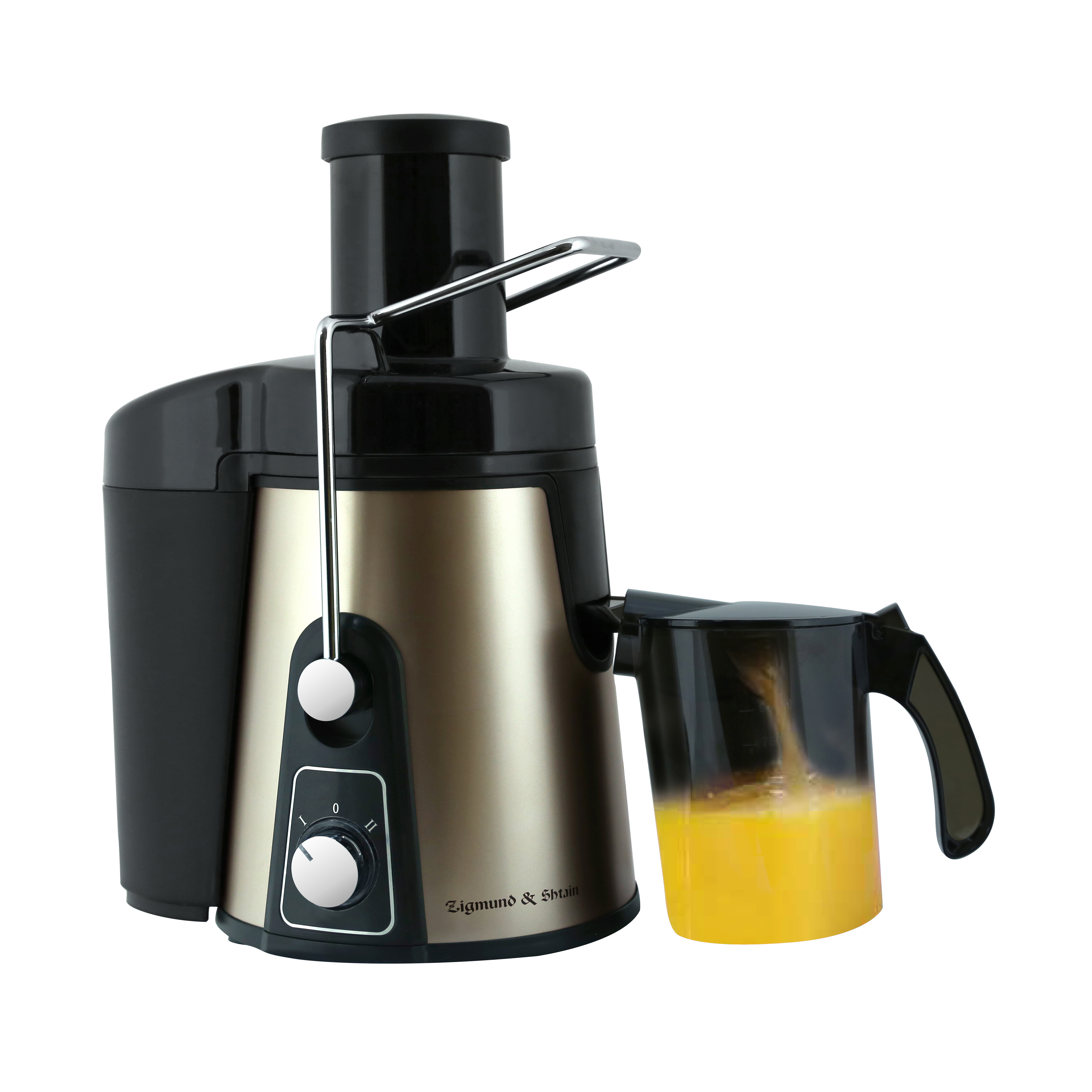 Изображение товара Соковыжималка электрическая Zigmund & shtain EJ-750 1000 Вт цвет золотистый