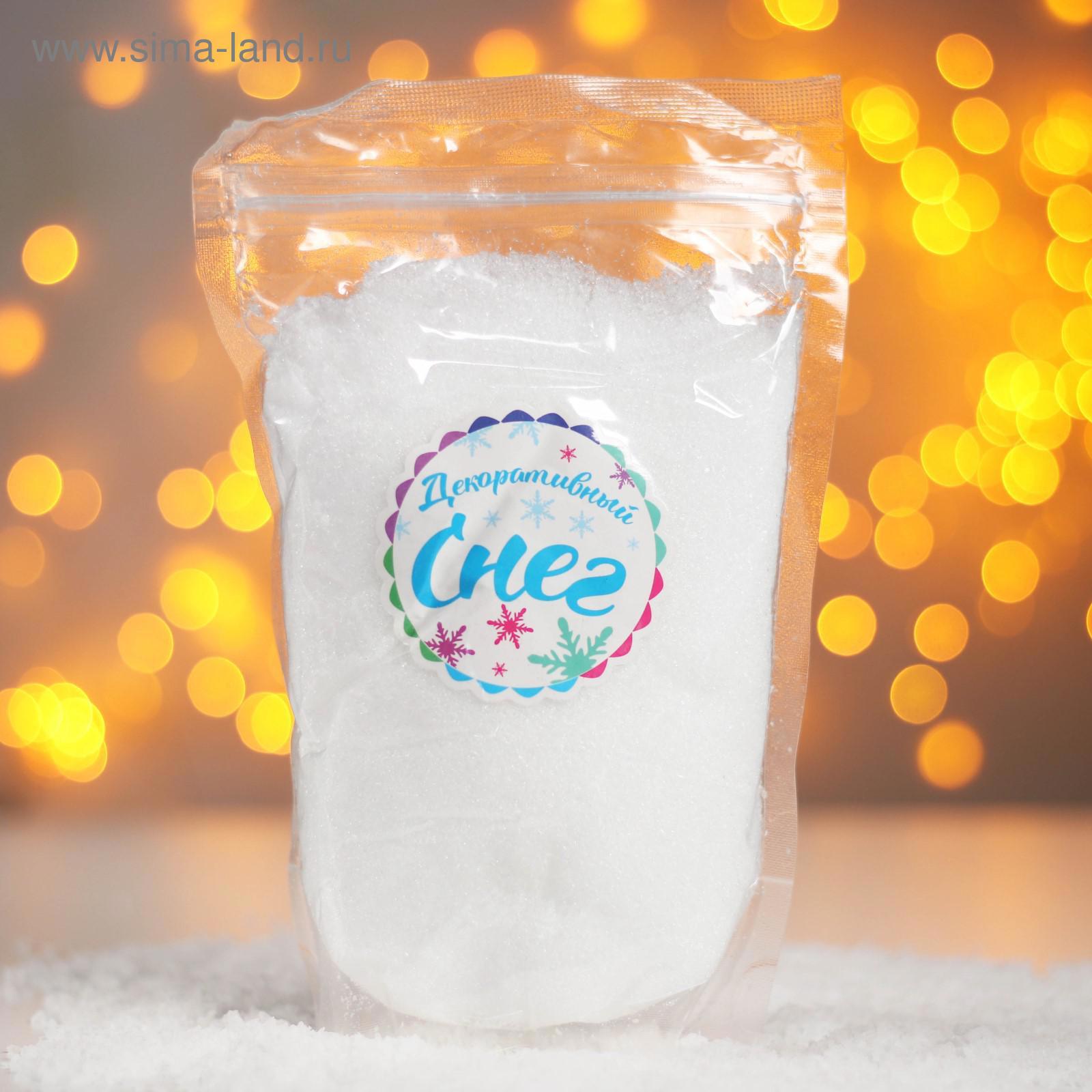 Изображение товара Снег искусственный Школа Талантов сыпучий для декора Хрустящий 480 г