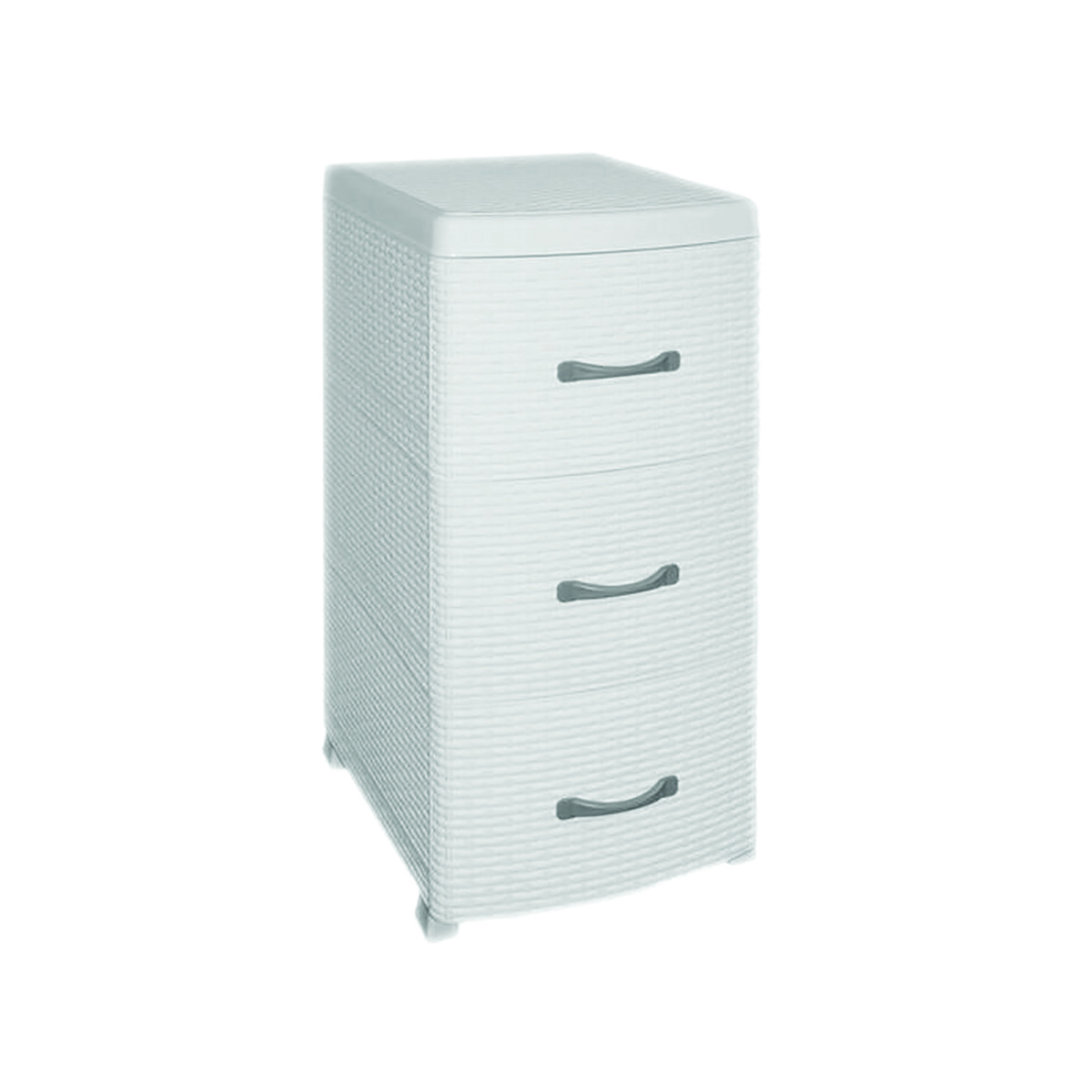 Изображение товара Комод Violet 39x73x47 см 3 ящика пластик цвет белый 035606 Изображение товара Комод Violet 39x73x47 см 3 ящика пластик цвет белый 035606