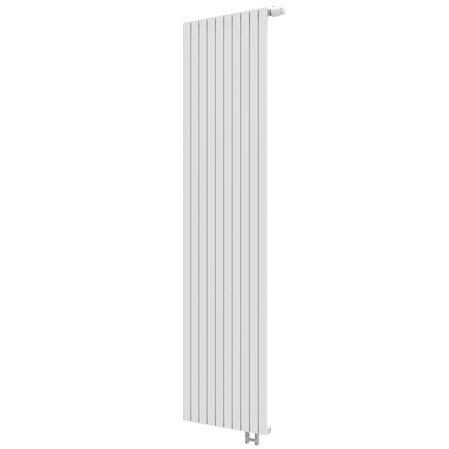 Изображение товара Стальной радиатор Соло В 1 с нижним правым подключением, 10 секций, белый RAL 9016