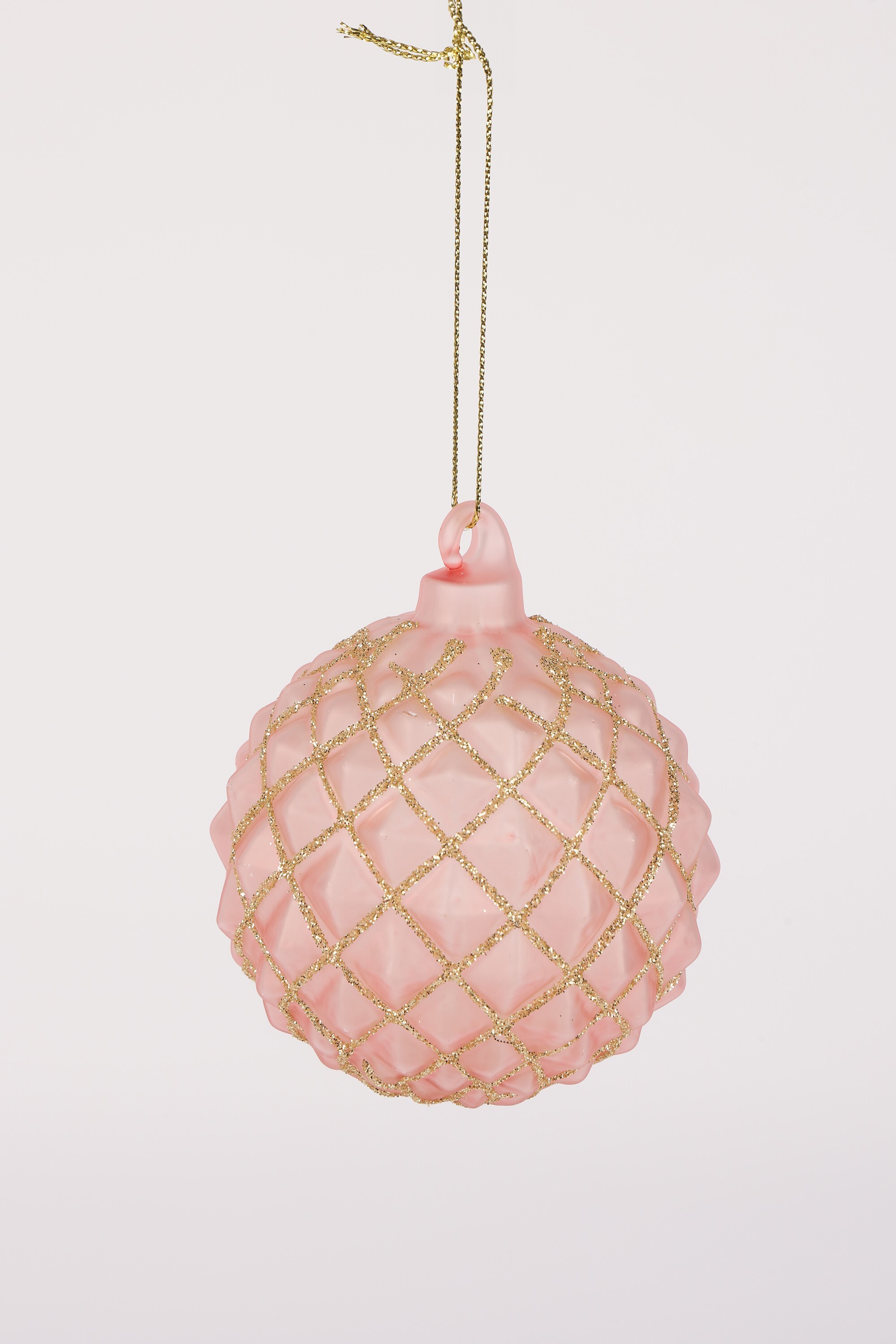 Изображение товара Елочный шар Merry green MG24046 8 см розовый стекло