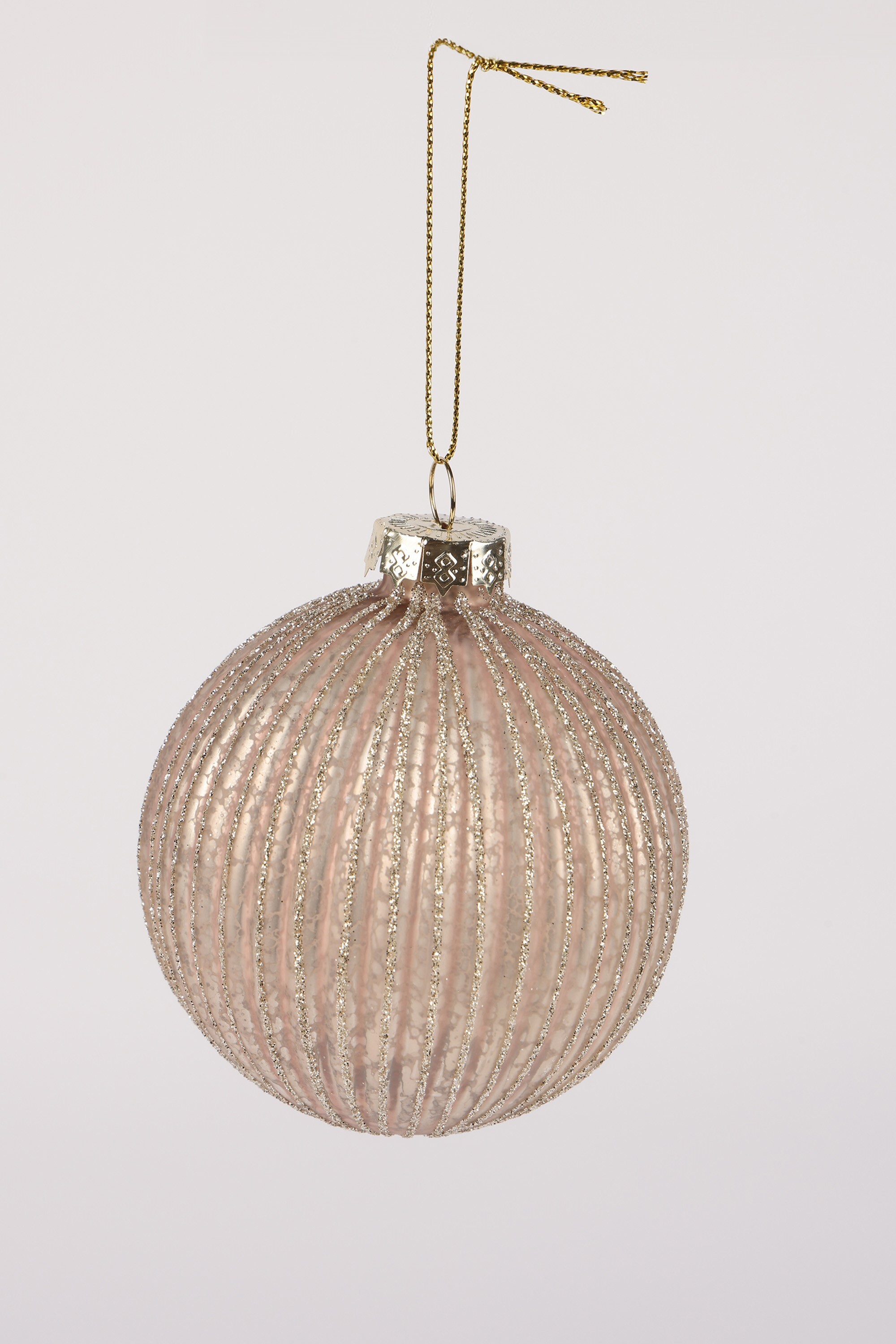 Изображение товара Елочный шар Merry green MG24049 8 см стекло белый для новогоднего декора