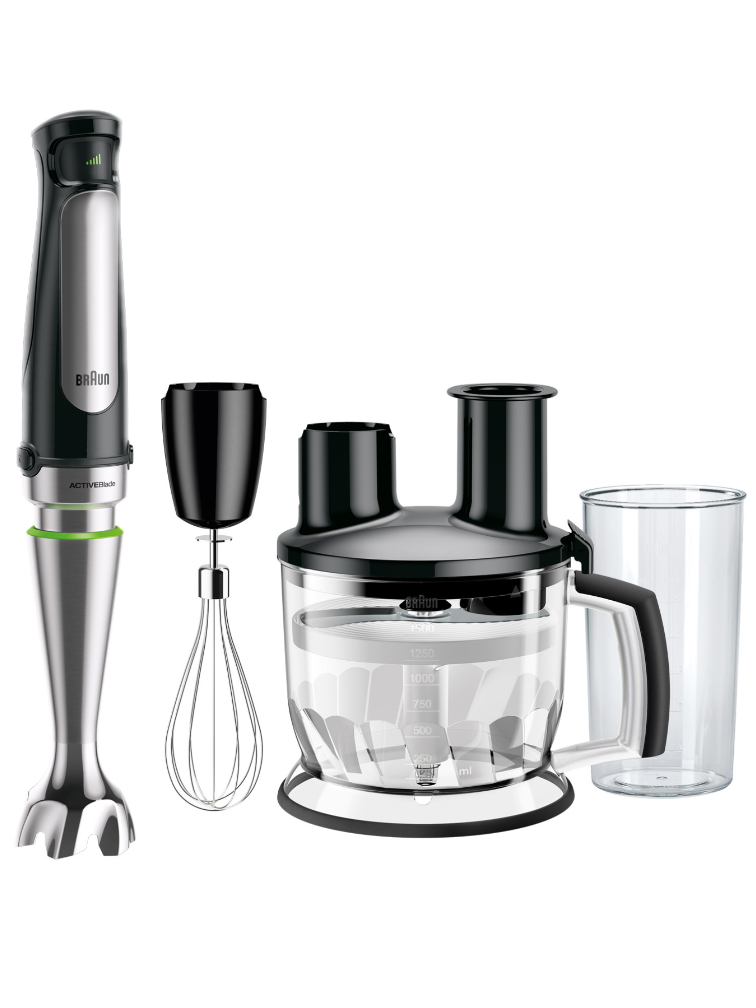 Изображение товара Погружной блендер Braun MQ7087X 10 скоростей мощность 850 Вт черный