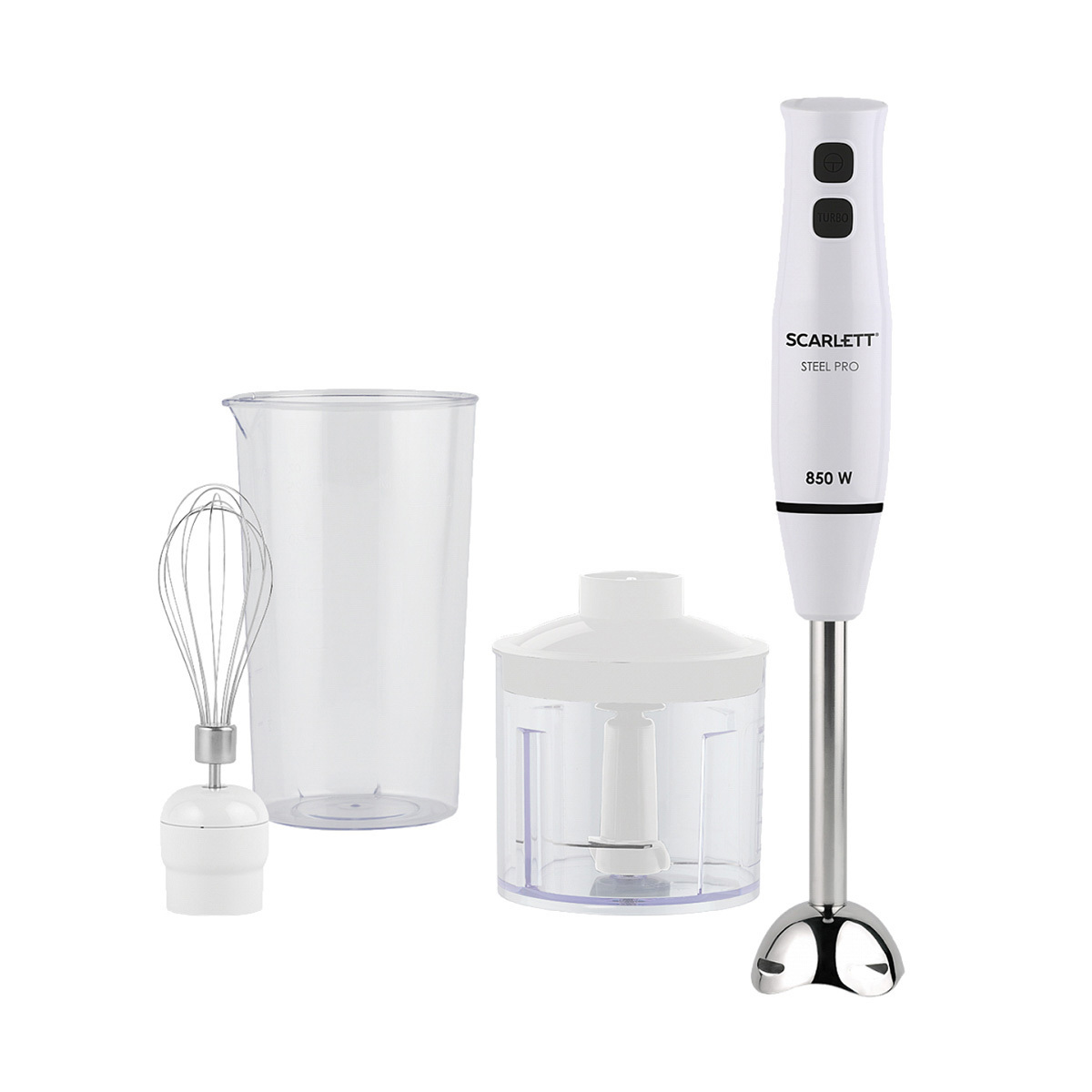 Изображение товара Погружной блендер Scarlett SC-HB42F06 850 Вт 2 скорости белый