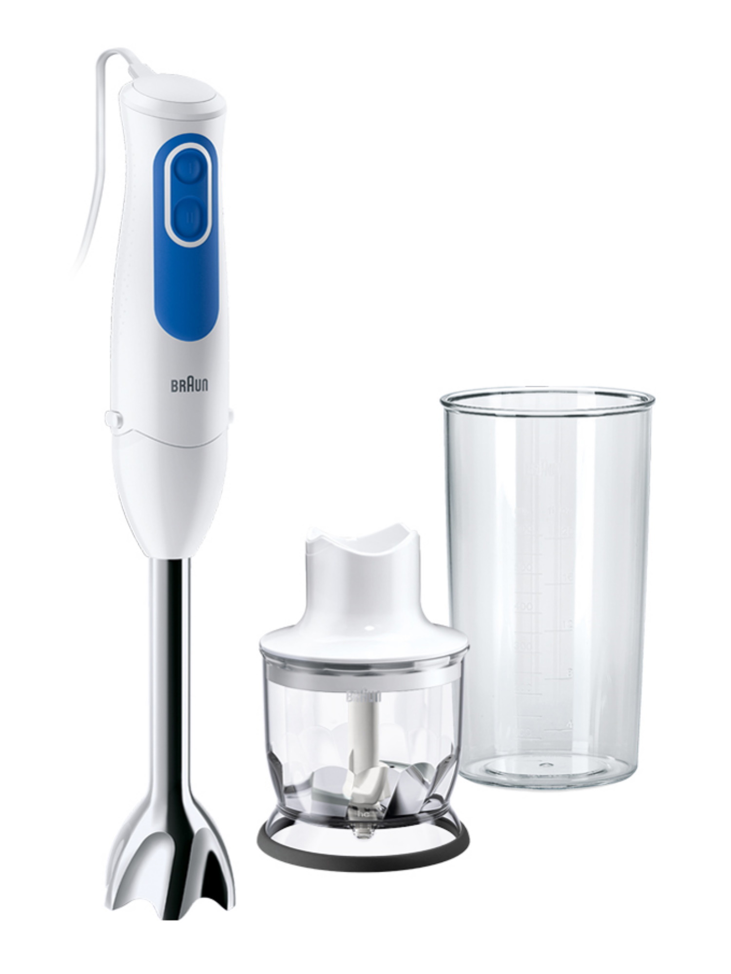 Изображение товара Погружной блендер Braun Mq3020wh pesto 2 скорости цвет белый