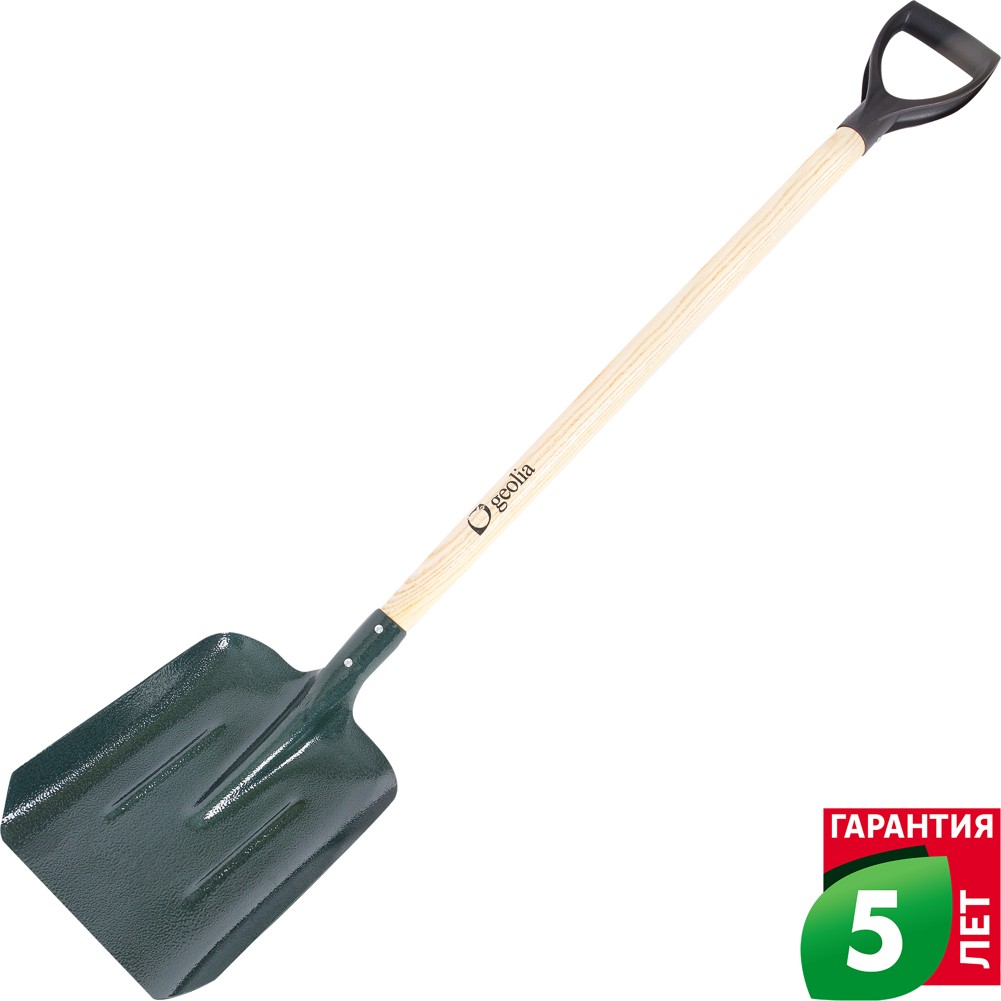 Изображение товара Лопата совковая Geolia 116 см сталь с черенком