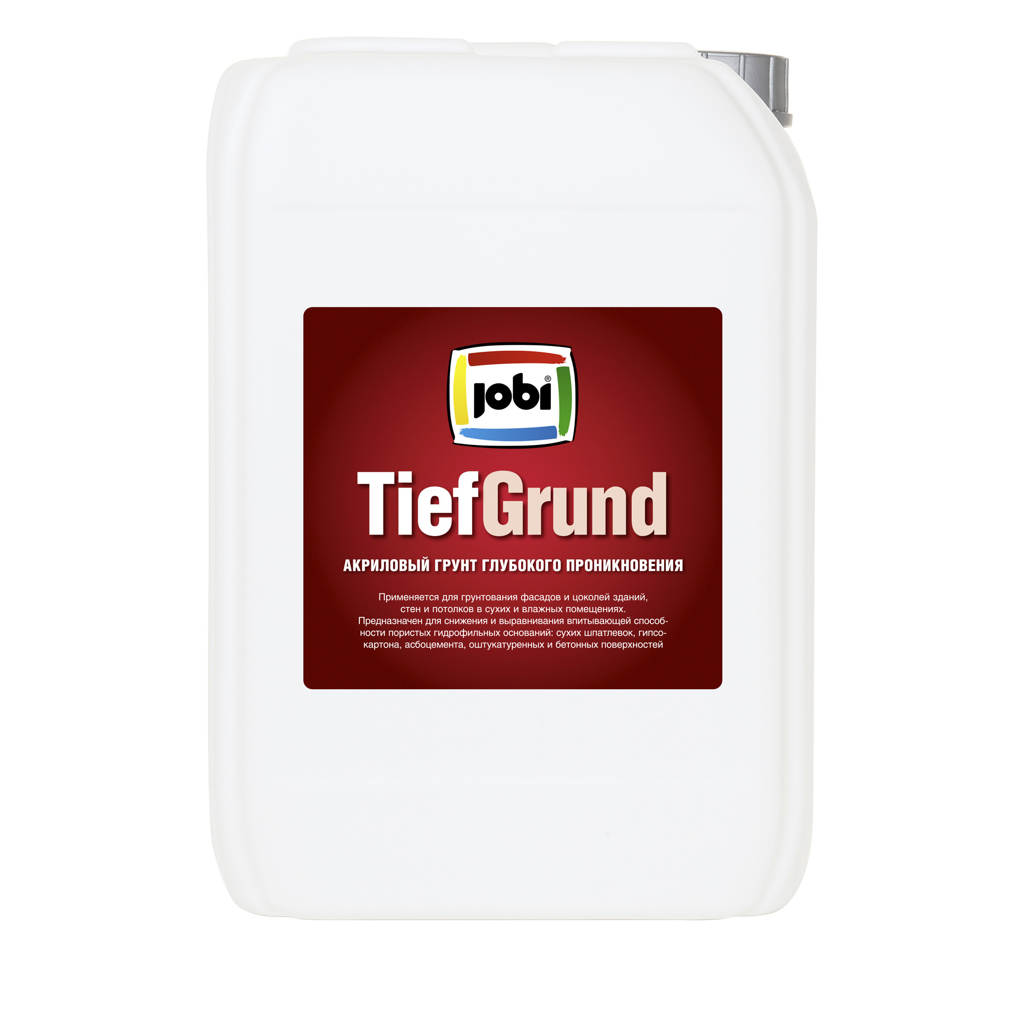 Изображение товара Грунтовка JOBI TiefGrund 10л для внутренней и наружной обработки Изображение товара Грунтовка JOBI TiefGrund 10л для внутренней и наружной обработки