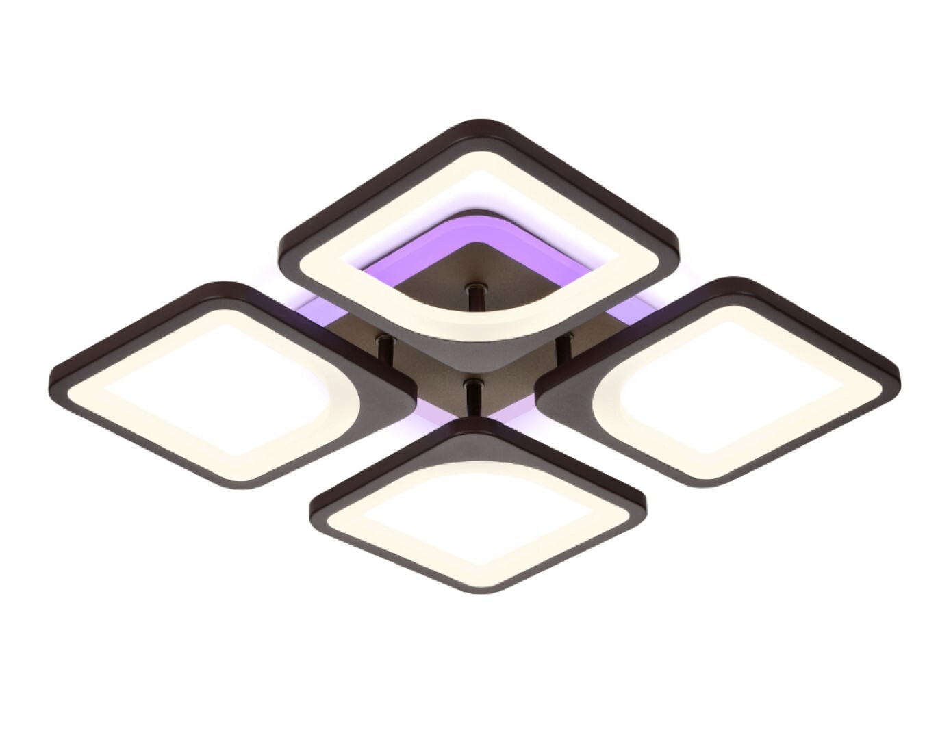 Изображение товара Люстра потолочная светодиодная Ambrella Light FA442 78W современный стиль коричневая