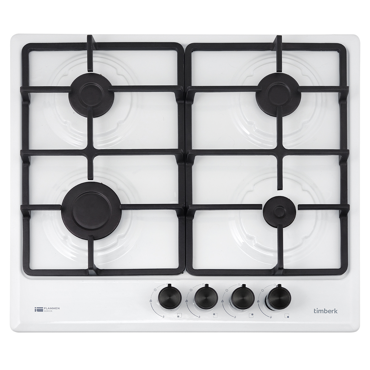 Изображение товара Газовая варочная панель Timberk T-HG4EN57 4 конфорки серебристая