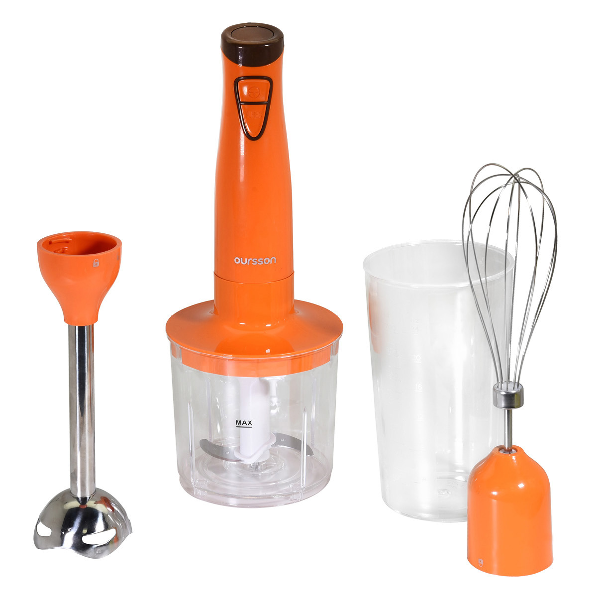Изображение товара Погружной блендер OURSSON HB1030/OR 1 скорость оранжевый