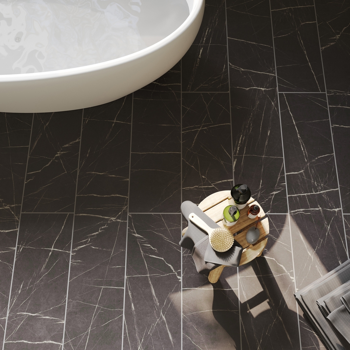 Изображение товара Ламинат Egger Large Aqua+ Камень Пьетра Гриджиа черный 8 мм 33 класс