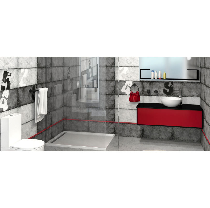 Изображение товара Настенная плитка Keramin 00-001676 30x60 см серый эффект бетон