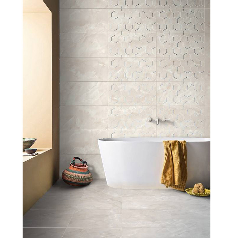 Изображение товара Напольная плитка Kerlife Onice Perla 42x42 см бежевый мрамор высокая прочность