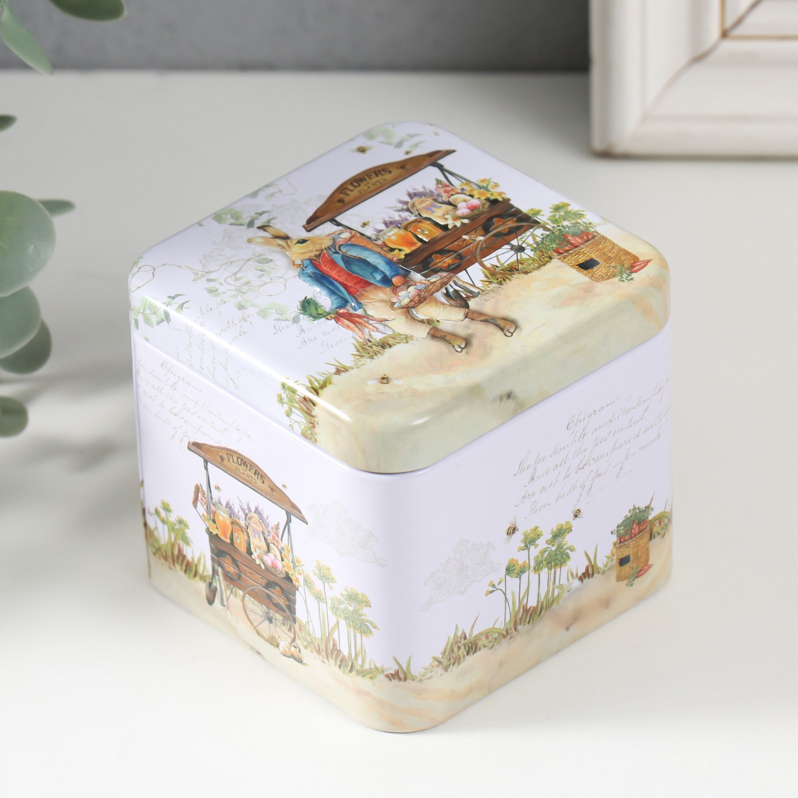 Изображение товара Шкатулка квадрат "Крольчата с яйцом" 7.5x7.5x6.5 см Изображение товара Шкатулка квадрат "Крольчата с яйцом" 7.5x7.5x6.5 см