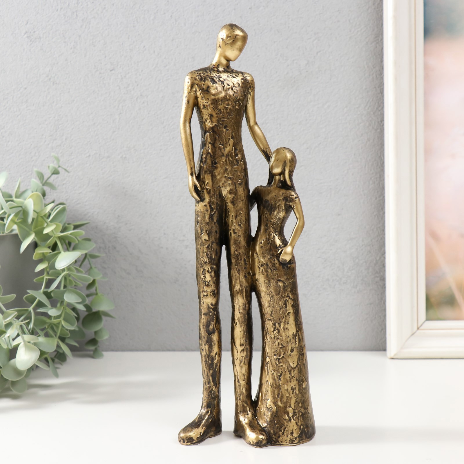 Изображение товара Сувенир "Отец и дочь" 9.5x5.5x27.5 см