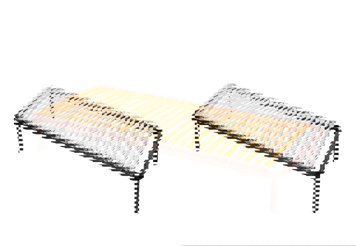 Изображение товара Основание с каучуковыми латодержателями и ламелями 3.8 см ЭЛИМЕТ 80x200 см металл черное