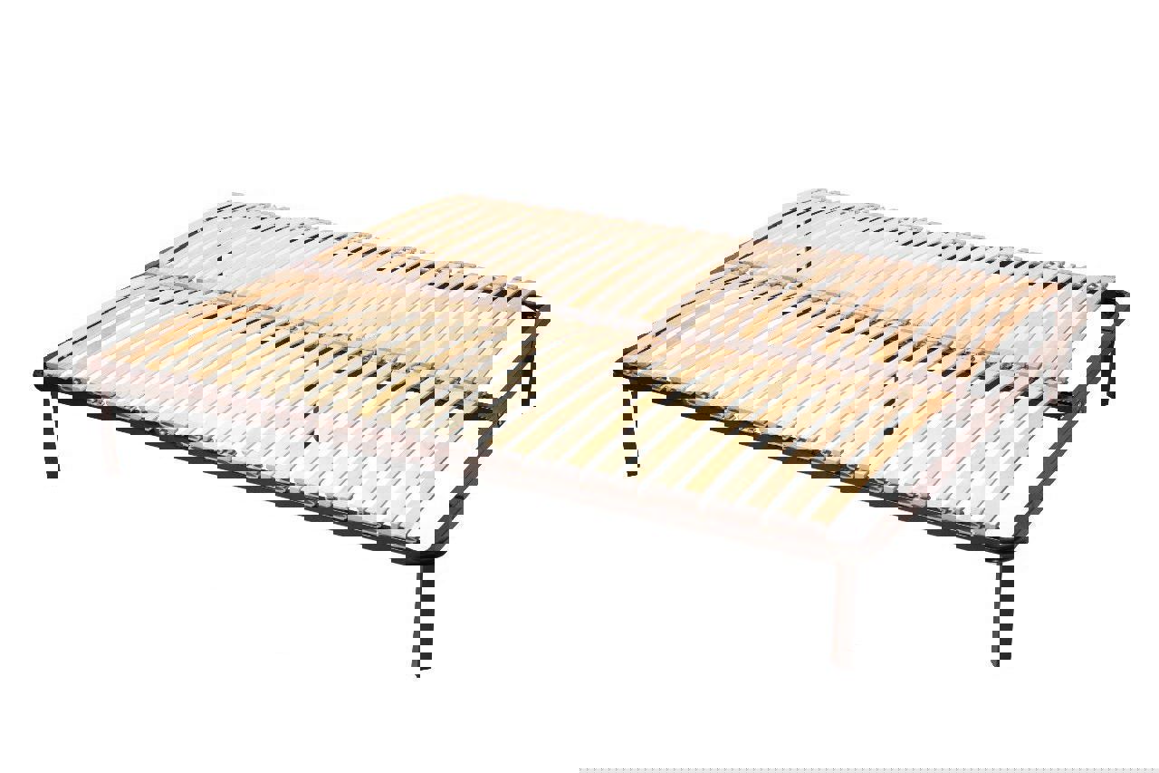 Изображение товара Основание с каучуковыми латодержателями и ламелями 160x200 см Элимет Премиум металл черный