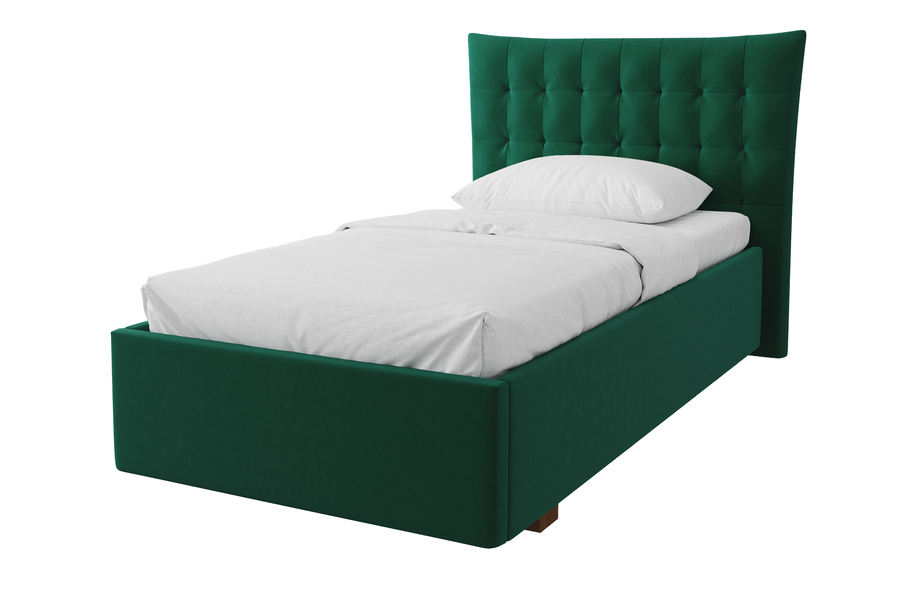 Изображение товара Кровать Эмилия 120x190 см с подъемным механизмом из ДСП зеленого цвета