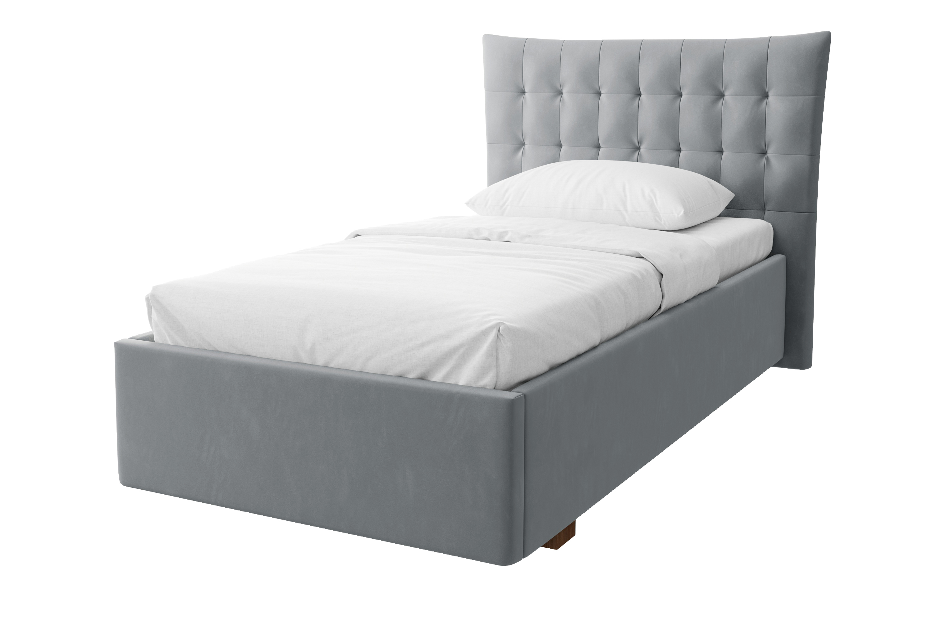 Изображение товара Кровать Costa Эмилия 90x200 см из ДСП серого цвета