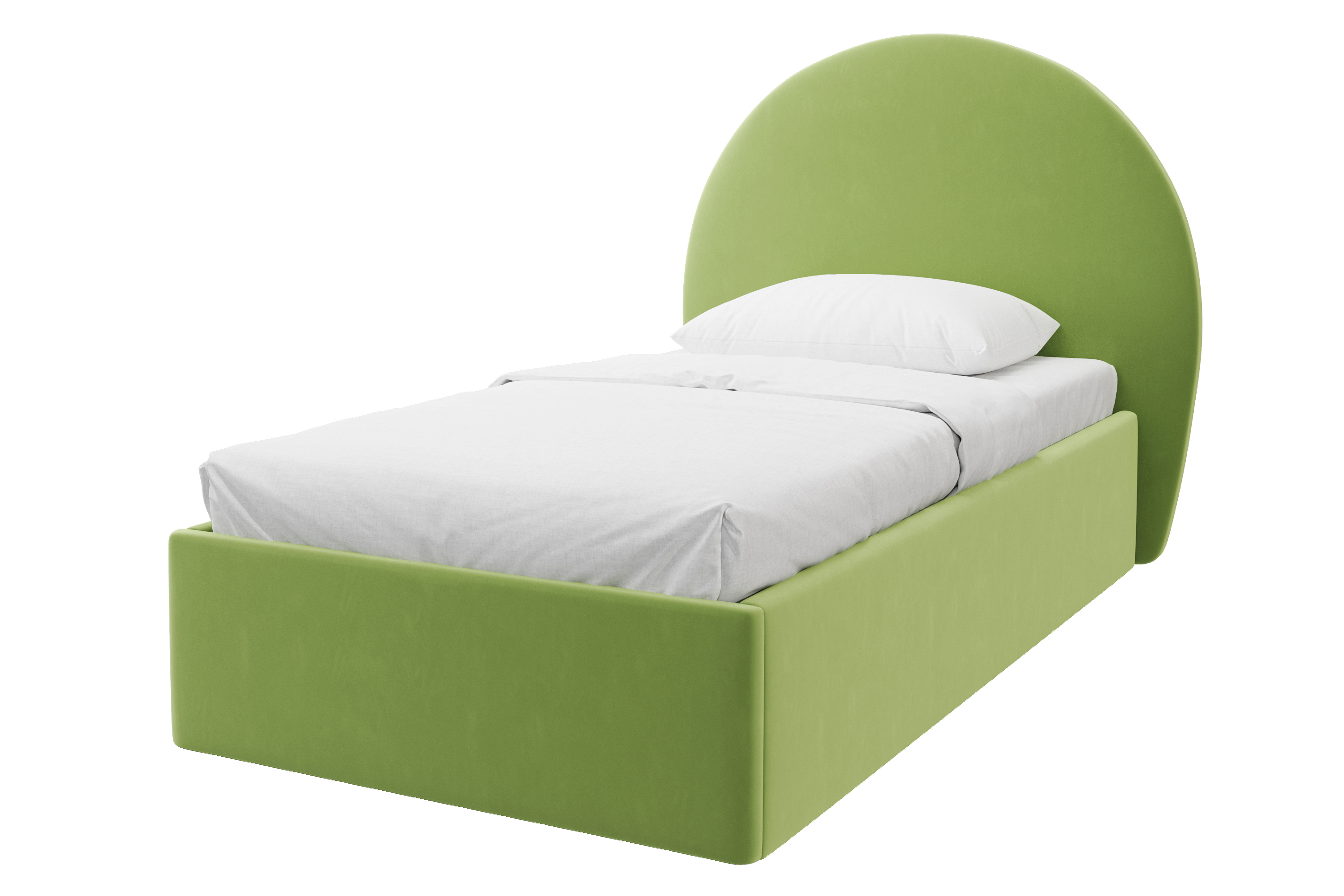 Изображение товара Кровать Costa Элегия 100x190 см ДСП светло-зеленая с подъемным механизмом