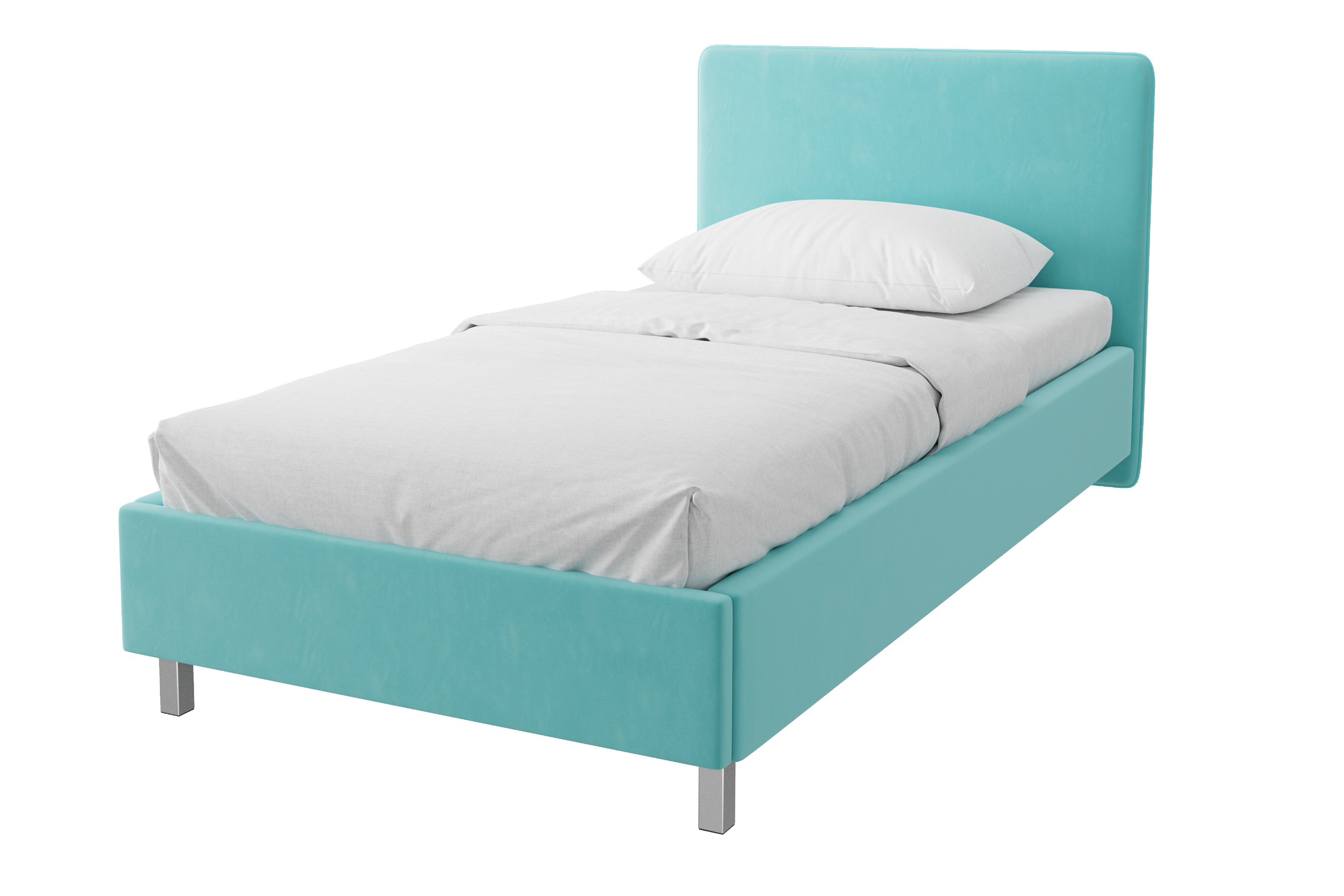 Изображение товара Кровать Costa Мелисса 120x190 см ДСП цвет бирюзовый