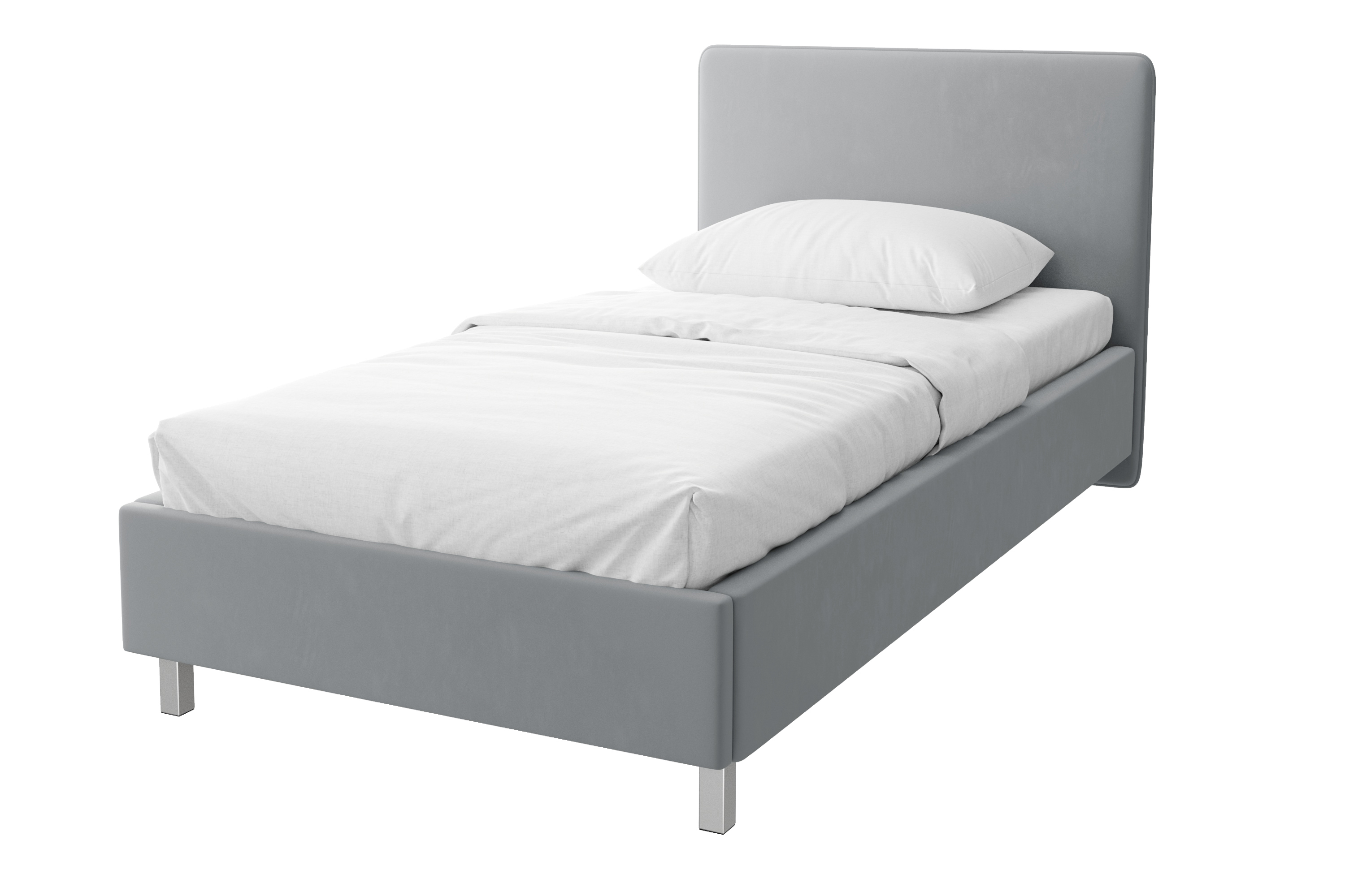 Изображение товара Кровать Мелисса 120x200 см с подъемным механизмом и мягким велюровым изголовьем