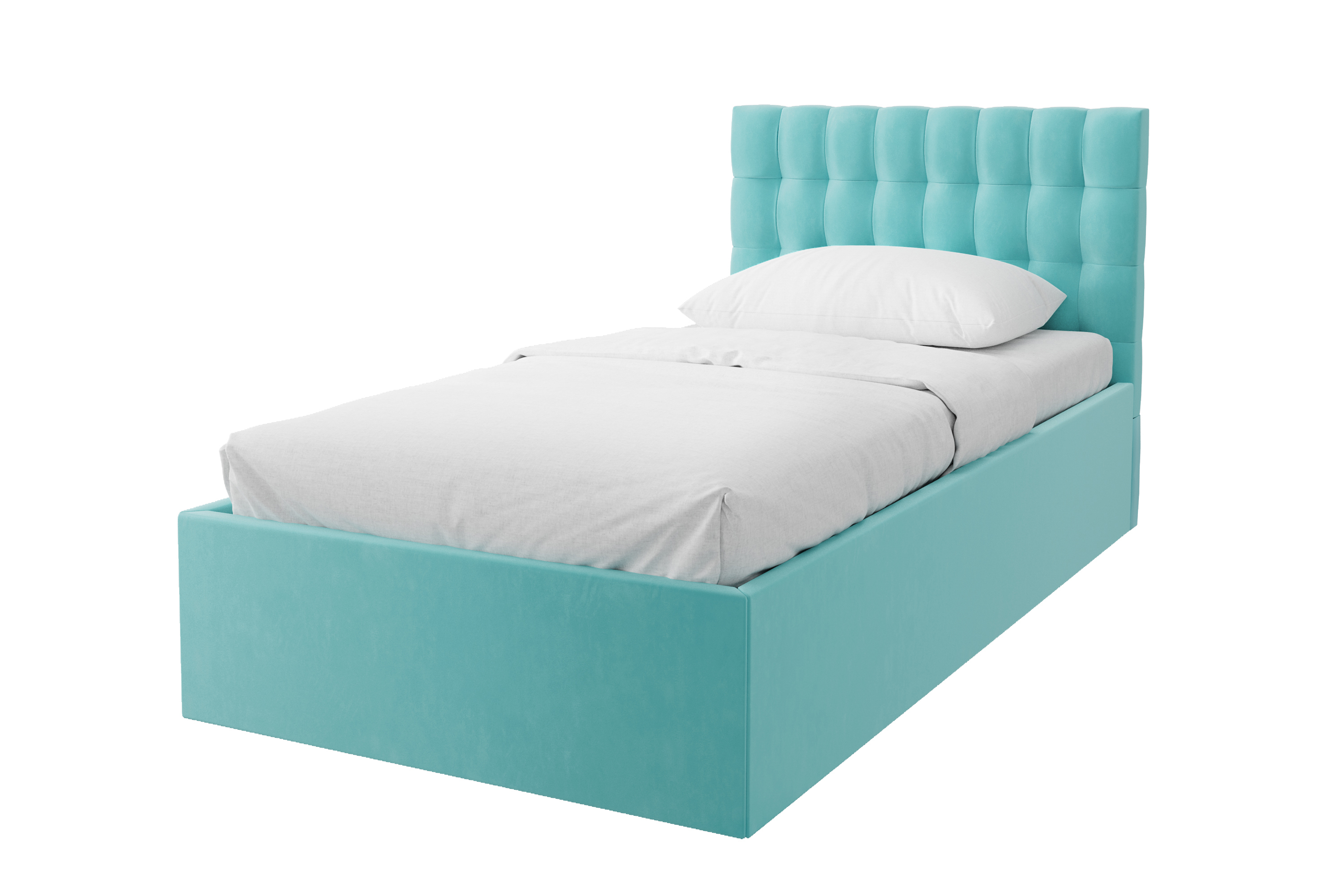 Изображение товара Кровать Costa Слим 90x190 см ДСП цвет бирюзовый