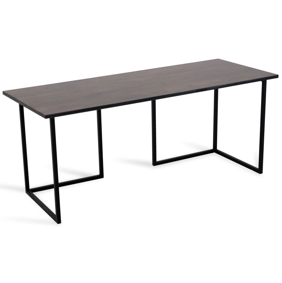 Изображение товара Компьютерный стол ОГОГО ОБСТАНОВОЧКА! Board 120x74 см ЛДСП коричневый/черный